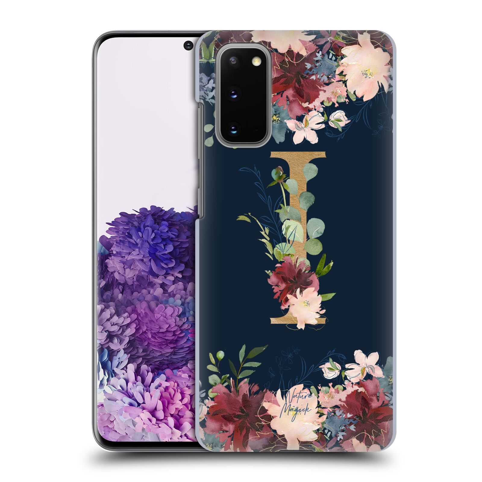 OFFICIAL NATURE MAGICK FLORAL MONOGRAM GOLD NAVY BACK CASE FOR SAMSUNG PHONES 1 - Picture 16 of 20