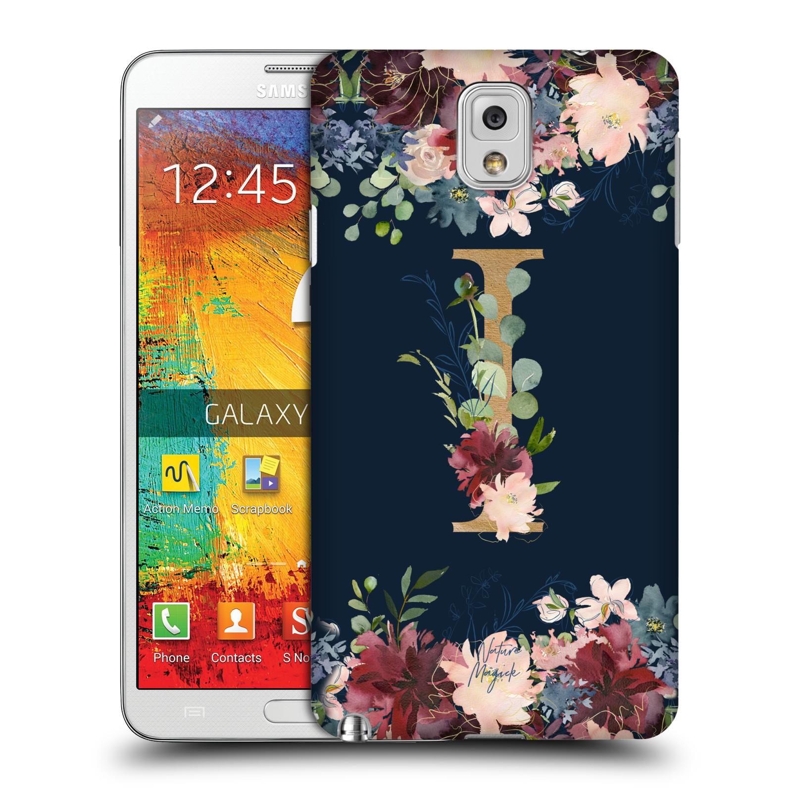 OFFICIAL NATURE MAGICK FLORAL MONOGRAM GOLD NAVY CASE FOR SAMSUNG PHONES 2 - Picture 16 of 20