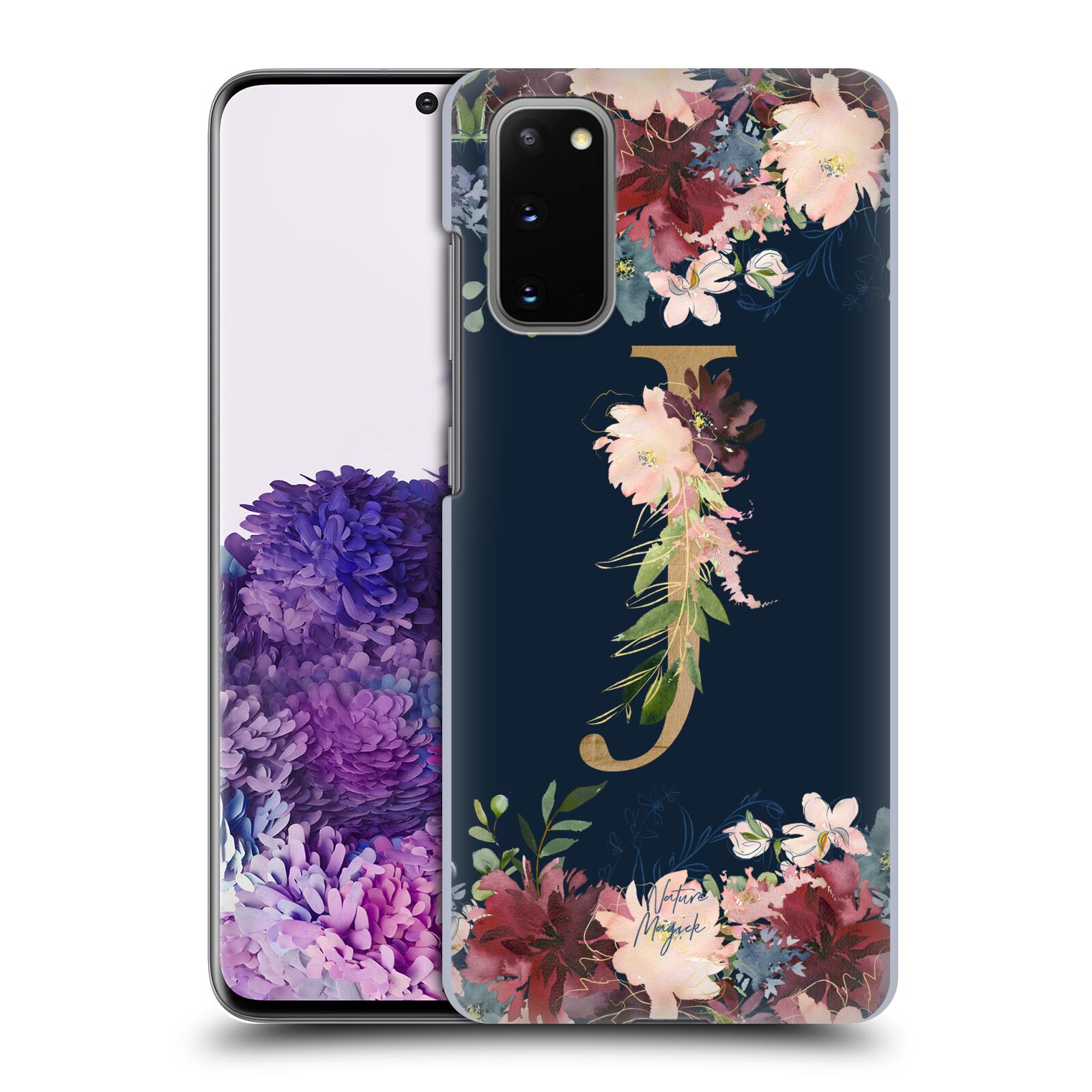 OFFICIAL NATURE MAGICK FLORAL MONOGRAM GOLD NAVY BACK CASE FOR SAMSUNG PHONES 1 - Picture 17 of 20