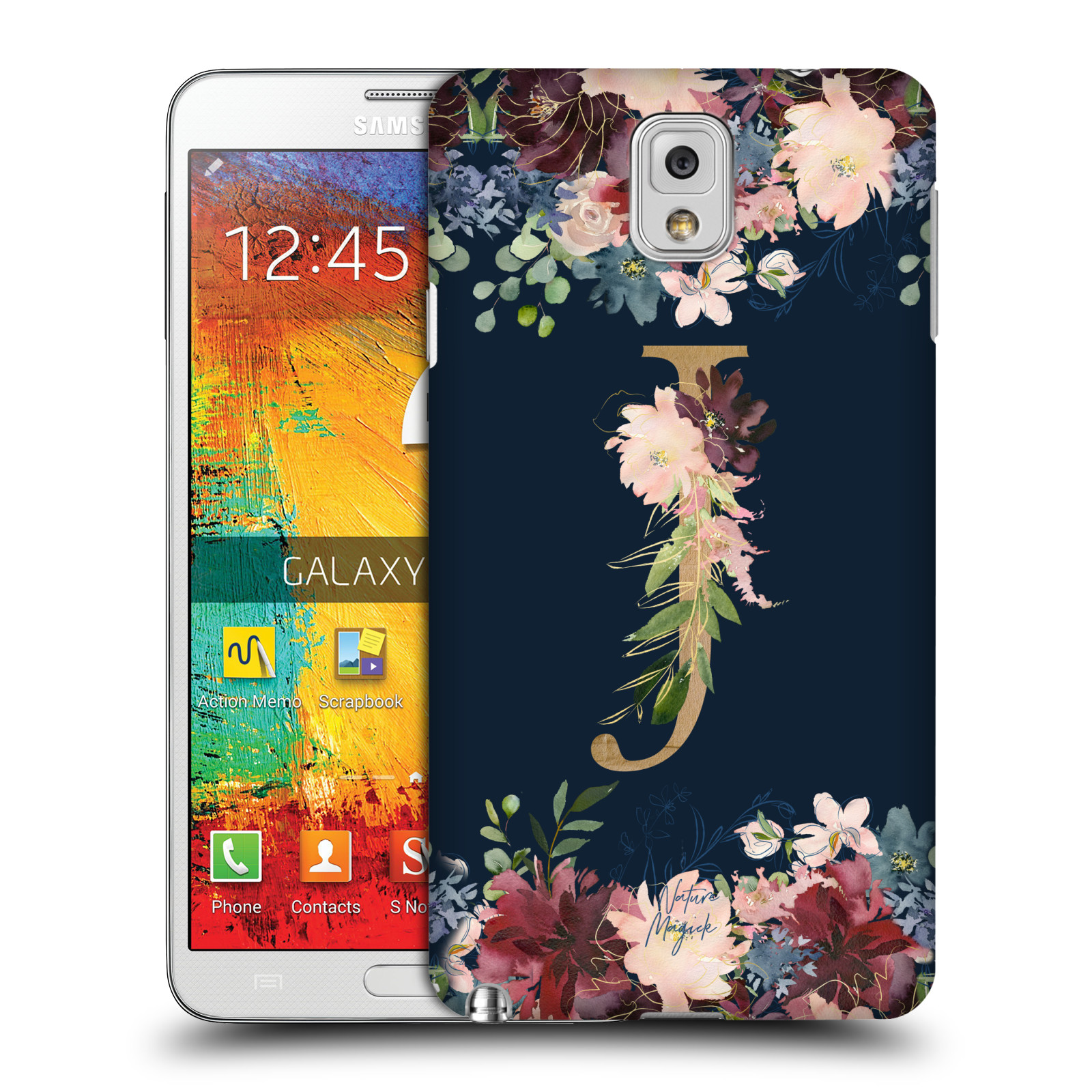 OFFICIAL NATURE MAGICK FLORAL MONOGRAM GOLD NAVY CASE FOR SAMSUNG PHONES 2 - Picture 17 of 20