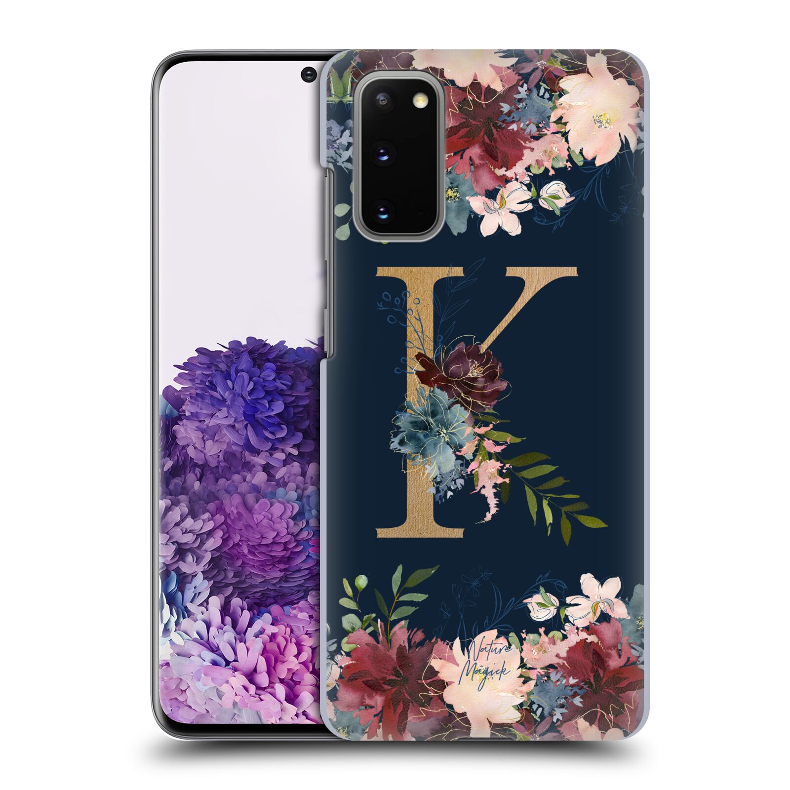 OFFICIAL NATURE MAGICK FLORAL MONOGRAM GOLD NAVY BACK CASE FOR SAMSUNG PHONES 1 - Picture 18 of 20