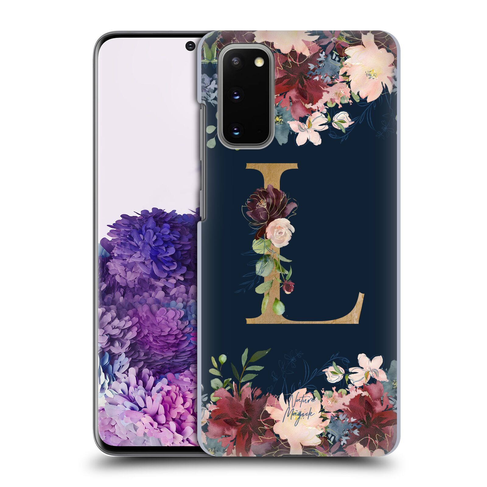 OFFICIAL NATURE MAGICK FLORAL MONOGRAM GOLD NAVY BACK CASE FOR SAMSUNG PHONES 1 - Picture 19 of 20
