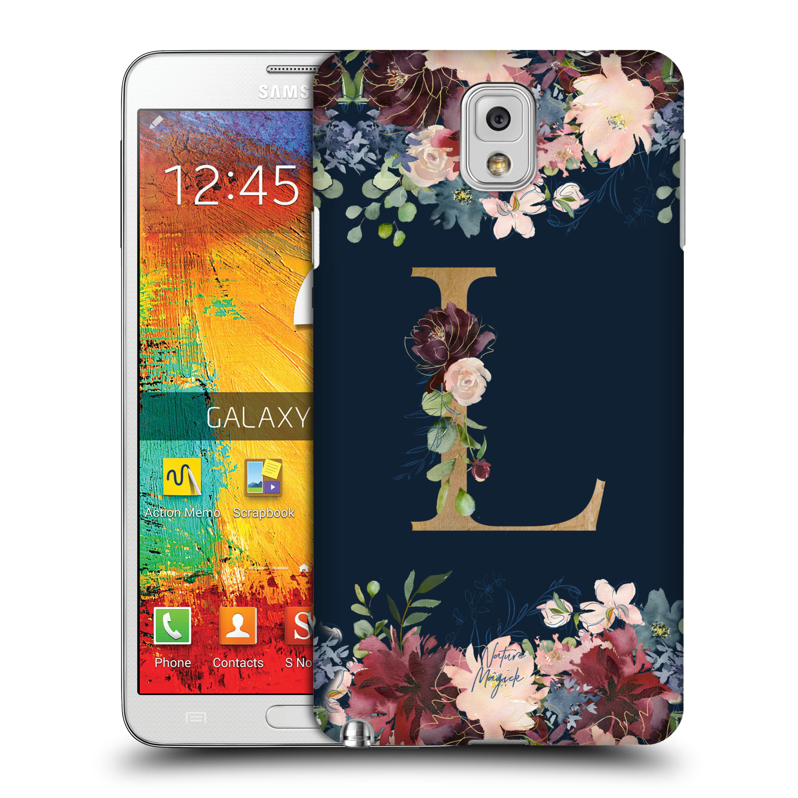 OFFICIAL NATURE MAGICK FLORAL MONOGRAM GOLD NAVY CASE FOR SAMSUNG PHONES 2 - Picture 19 of 20