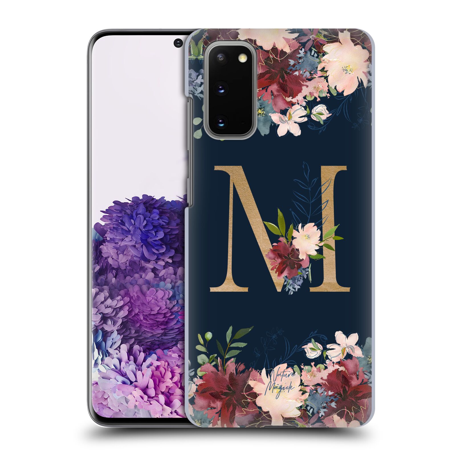 OFFICIAL NATURE MAGICK FLORAL MONOGRAM GOLD NAVY BACK CASE FOR SAMSUNG PHONES 1 - Picture 20 of 20