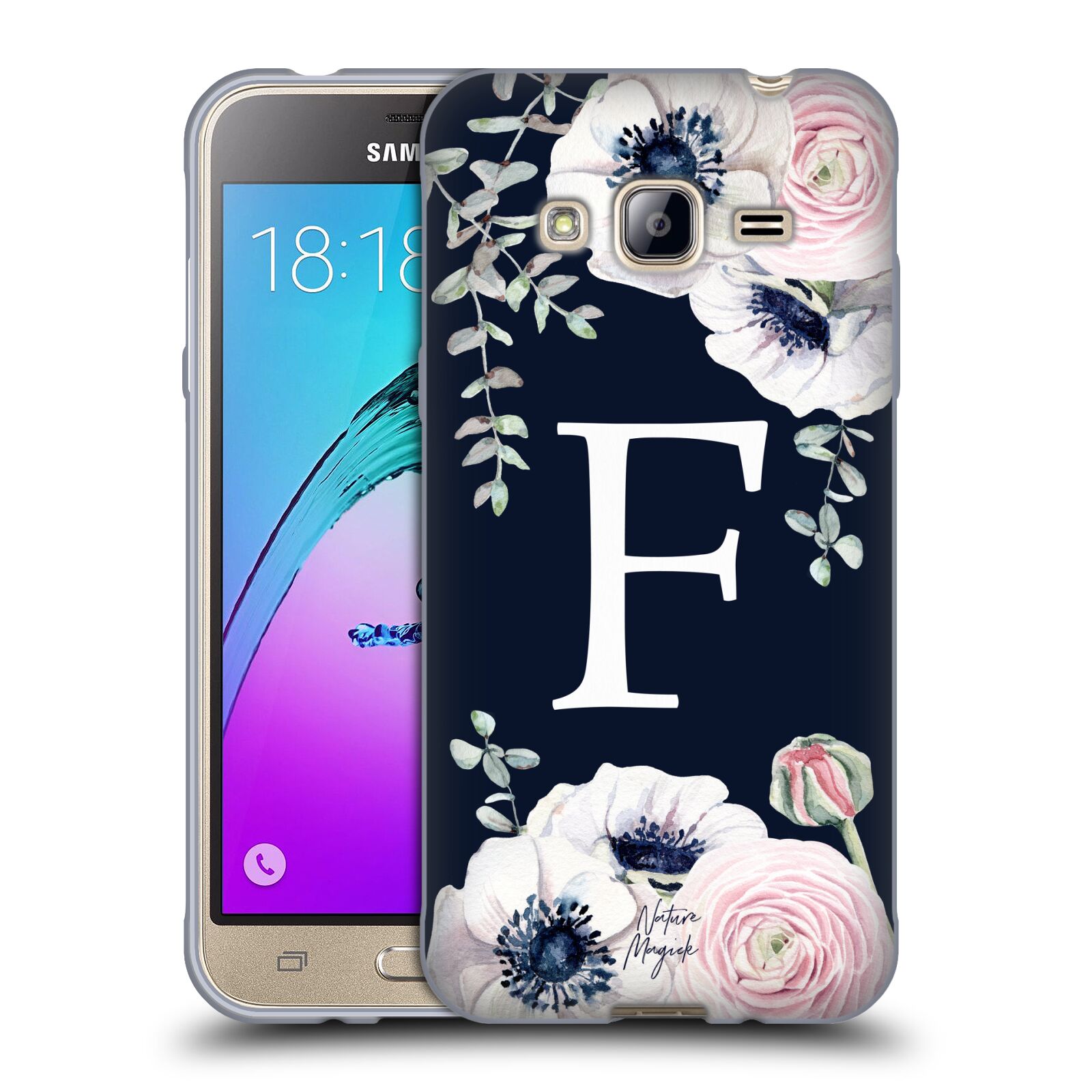 NATURE MAGICK FLORAL MONOGRAM NAVY FLOWERS 1 SOFT GEL CASE FOR SAMSUNG PHONES 3 - Picture 13 of 20