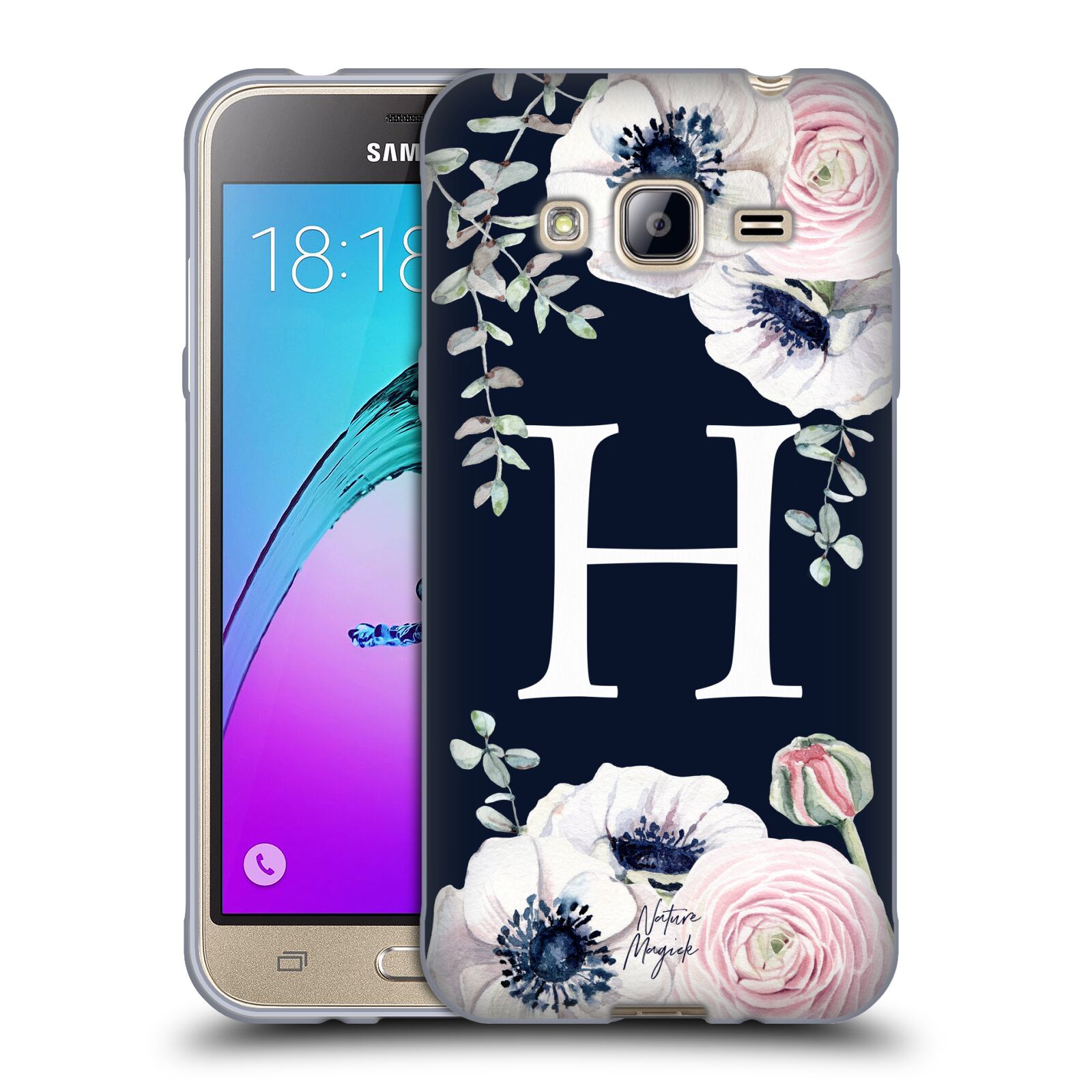 NATURE MAGICK FLORAL MONOGRAM NAVY FLOWERS 1 SOFT GEL CASE FOR SAMSUNG PHONES 3 - Picture 15 of 20