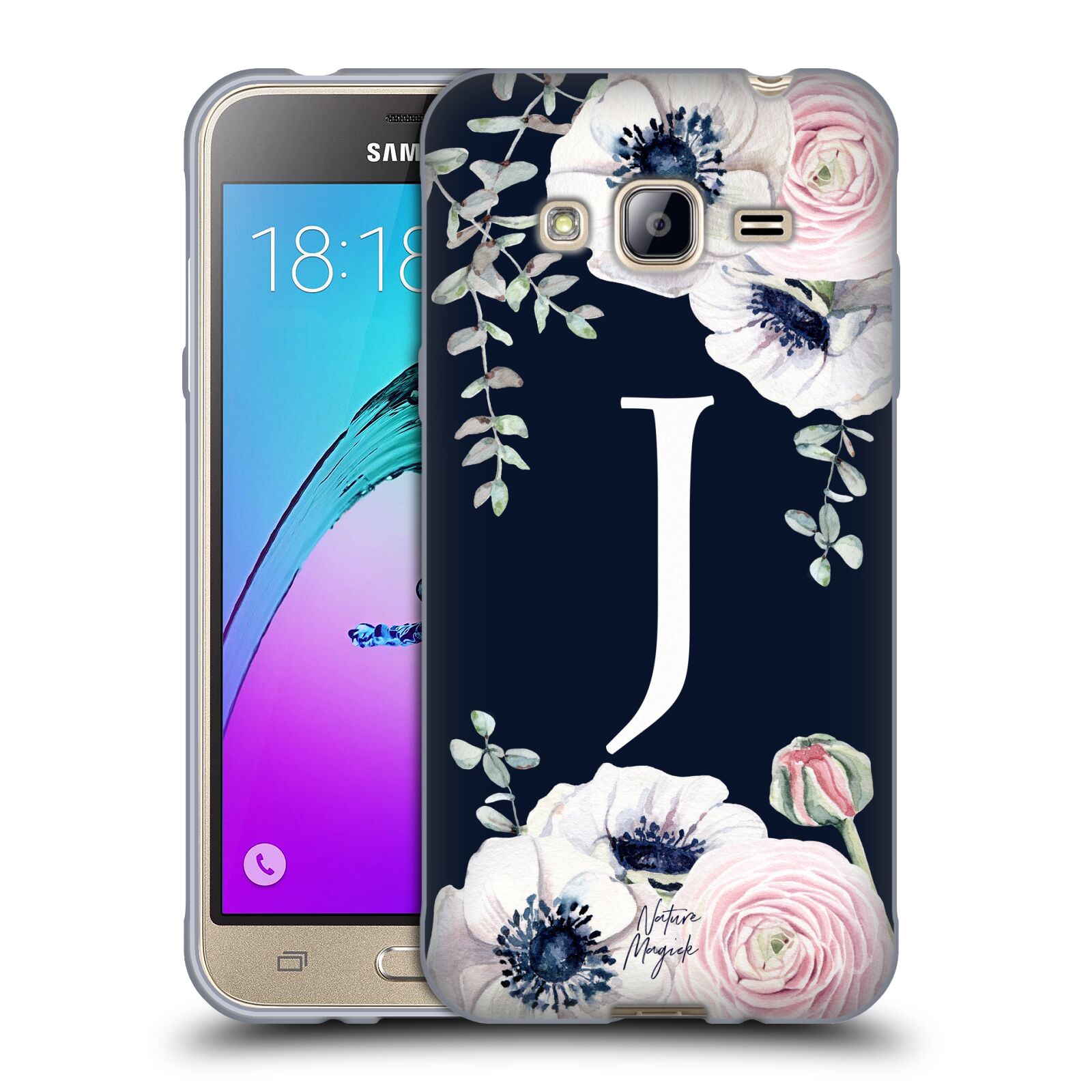 NATURE MAGICK FLORAL MONOGRAM NAVY FLOWERS 1 SOFT GEL CASE FOR SAMSUNG PHONES 3 - Picture 17 of 20