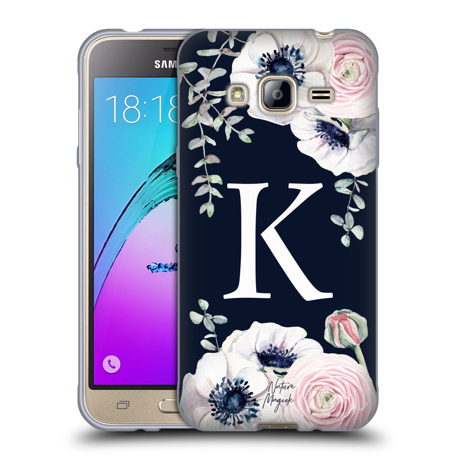 NATURE MAGICK FLORAL MONOGRAM NAVY FLOWERS 1 SOFT GEL CASE FOR SAMSUNG PHONES 3 - Picture 18 of 20