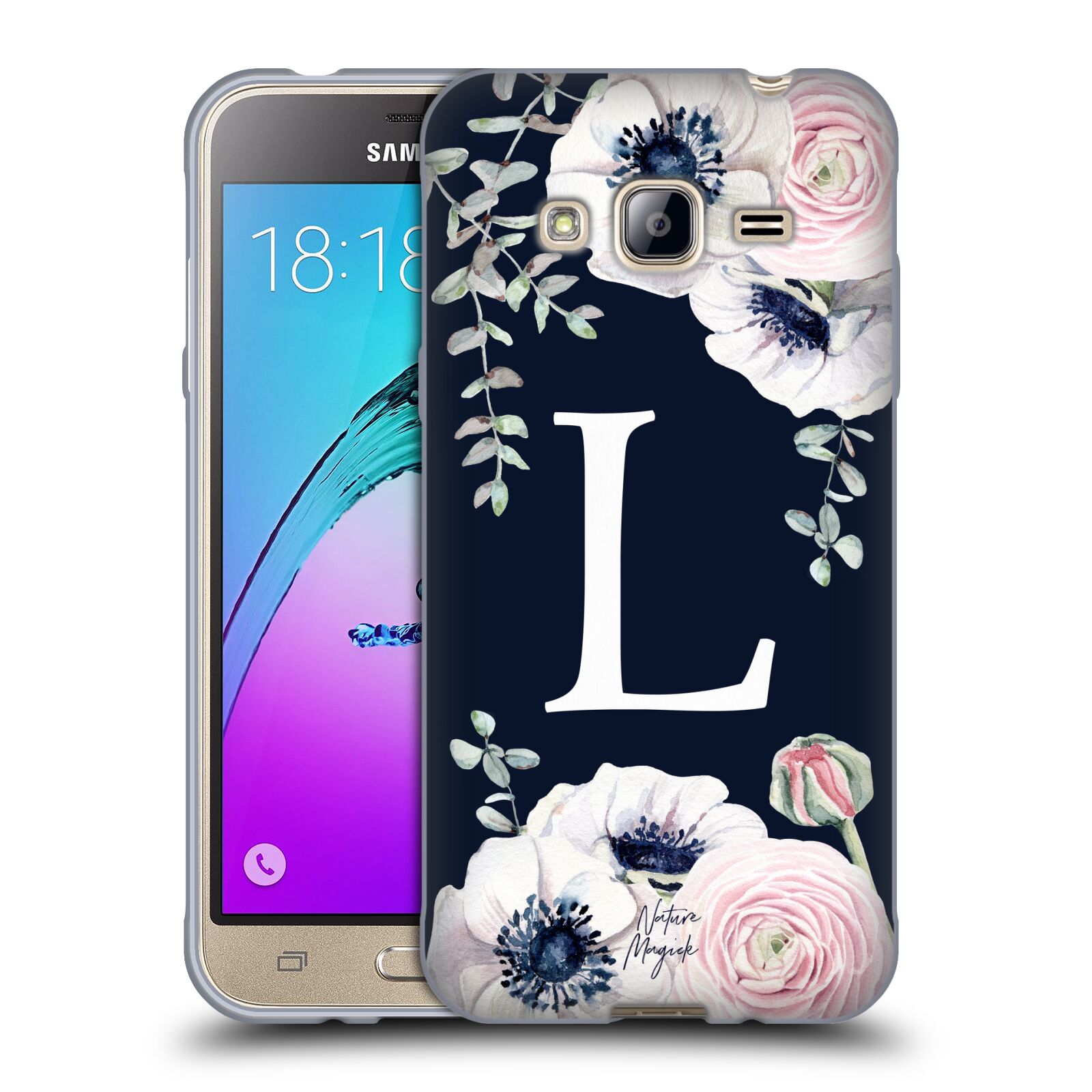 NATURE MAGICK FLORAL MONOGRAM NAVY FLOWERS 1 SOFT GEL CASE FOR SAMSUNG PHONES 3 - Picture 19 of 20