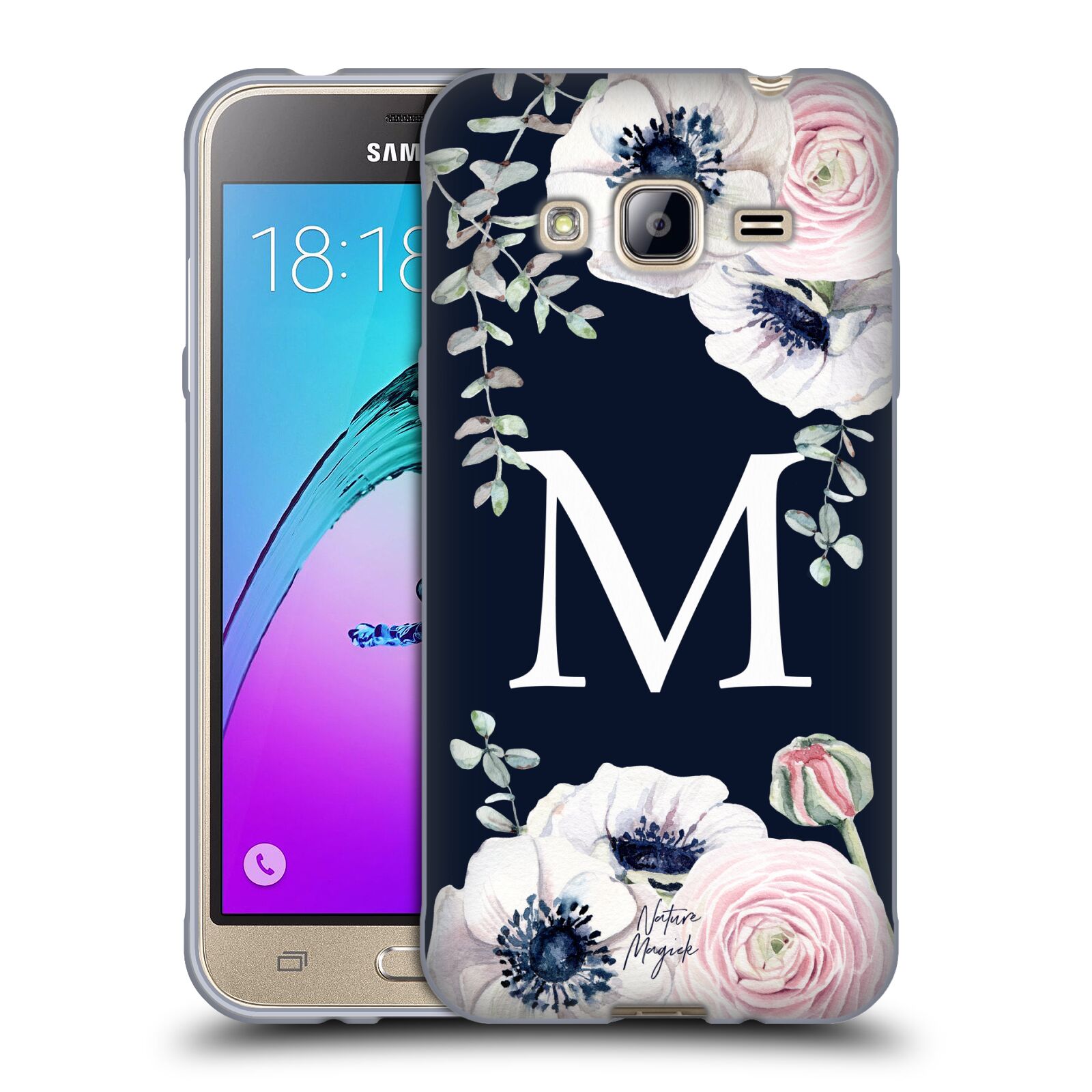 NATURE MAGICK FLORAL MONOGRAM NAVY FLOWERS 1 SOFT GEL CASE FOR SAMSUNG PHONES 3 - Picture 20 of 20