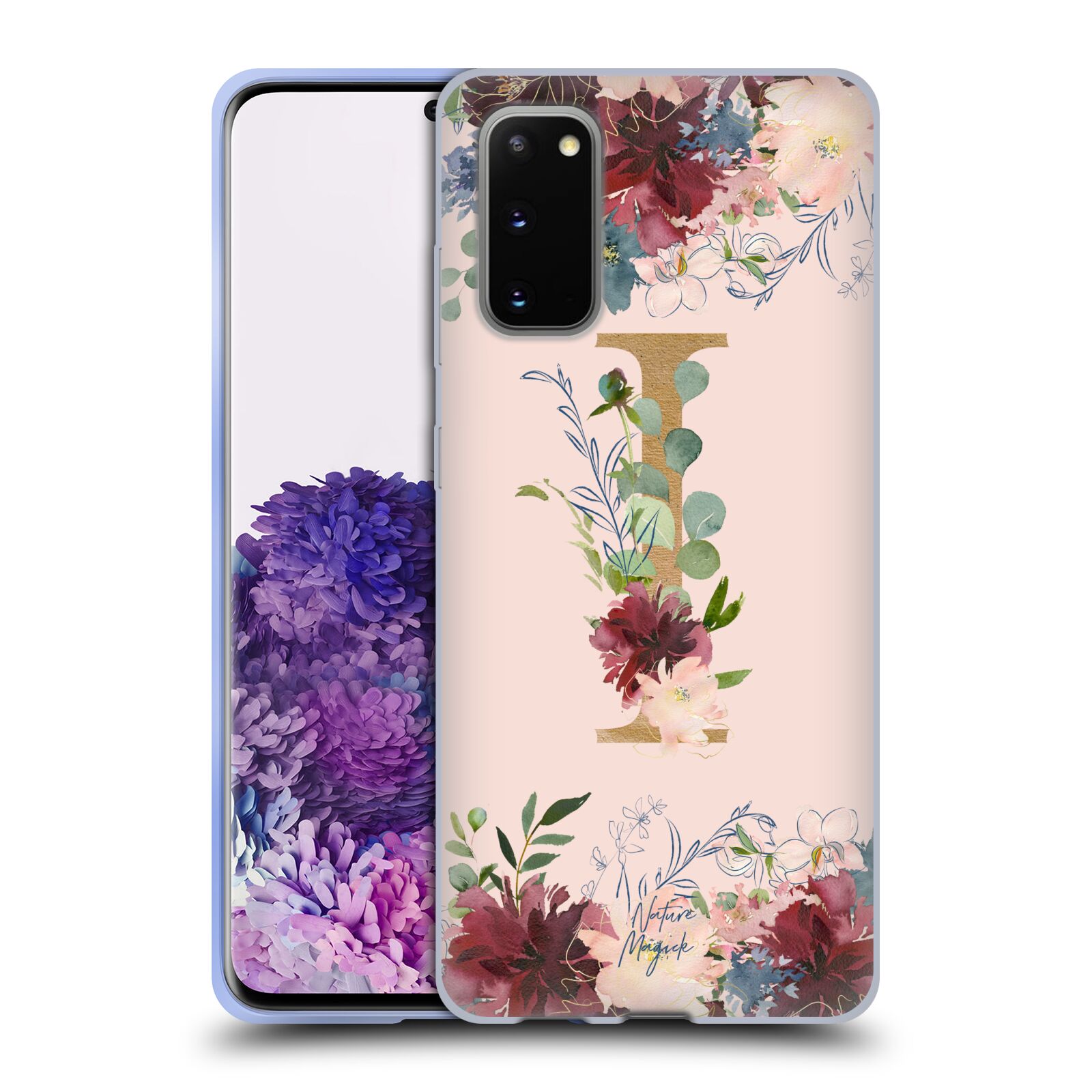 NATURE MAGICK FLOWERS MONOGRAM ROSE GOLD 1 SOFT GEL CASE FOR SAMSUNG PHONES 1 - Picture 16 of 20