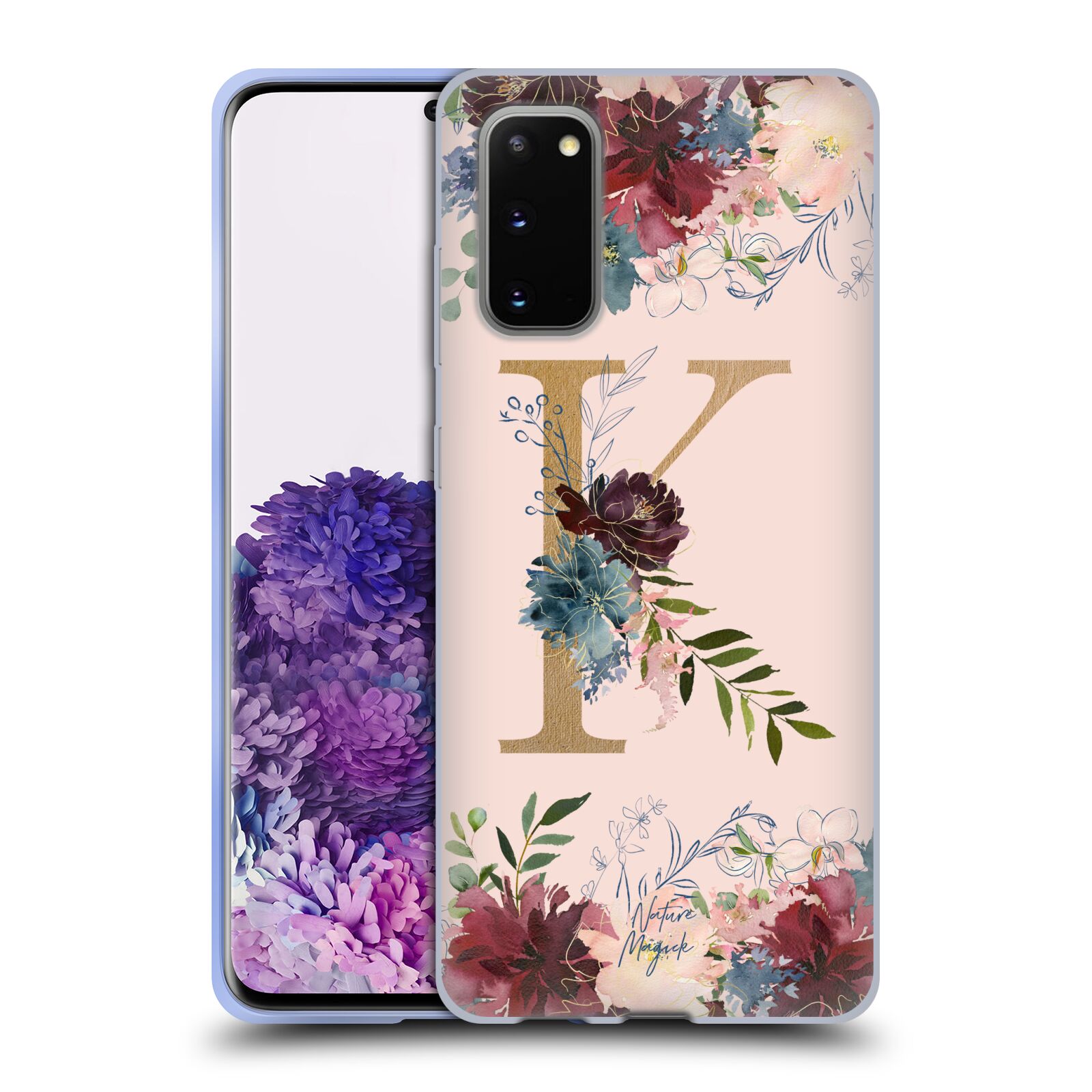 NATURE MAGICK FLOWERS MONOGRAM ROSE GOLD 1 SOFT GEL CASE FOR SAMSUNG PHONES 1 - Picture 18 of 20