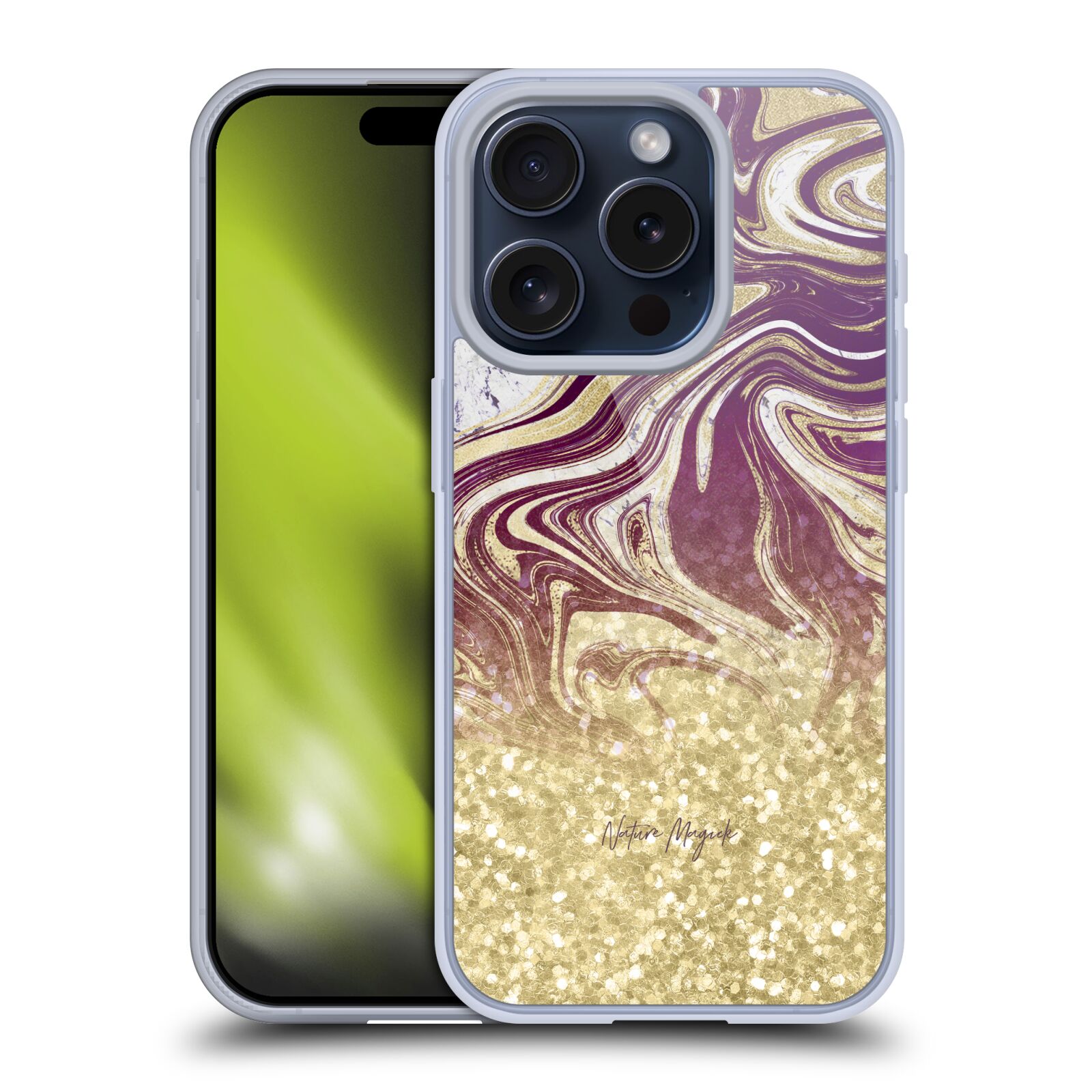 NATURE MAGICK GLITTER MARBLE SPARKLE SOFT GEL CASE FOR APPLE iPHONE PHONES - Picture 8 of 10