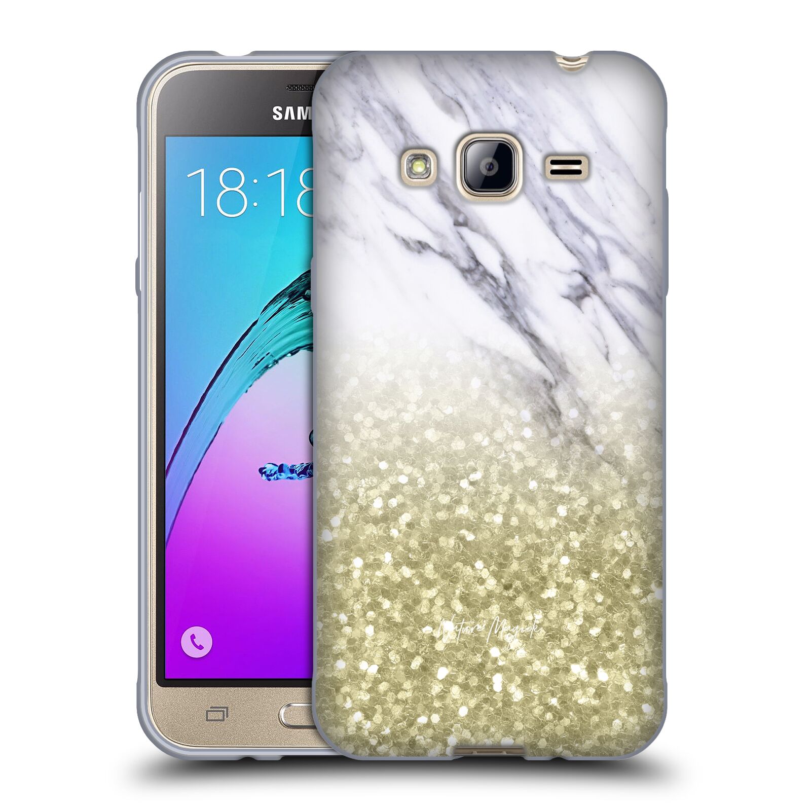 OFFICIAL NATURE MAGICK GLITTERY MARBLE SPARKLE GEL CASE FOR SAMSUNG PHONES 3 - Picture 8 of 10