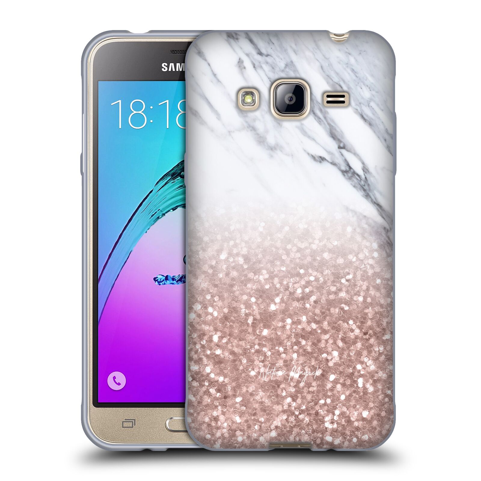 OFFICIAL NATURE MAGICK GLITTERY MARBLE SPARKLE GEL CASE FOR SAMSUNG PHONES 3 - Picture 9 of 10