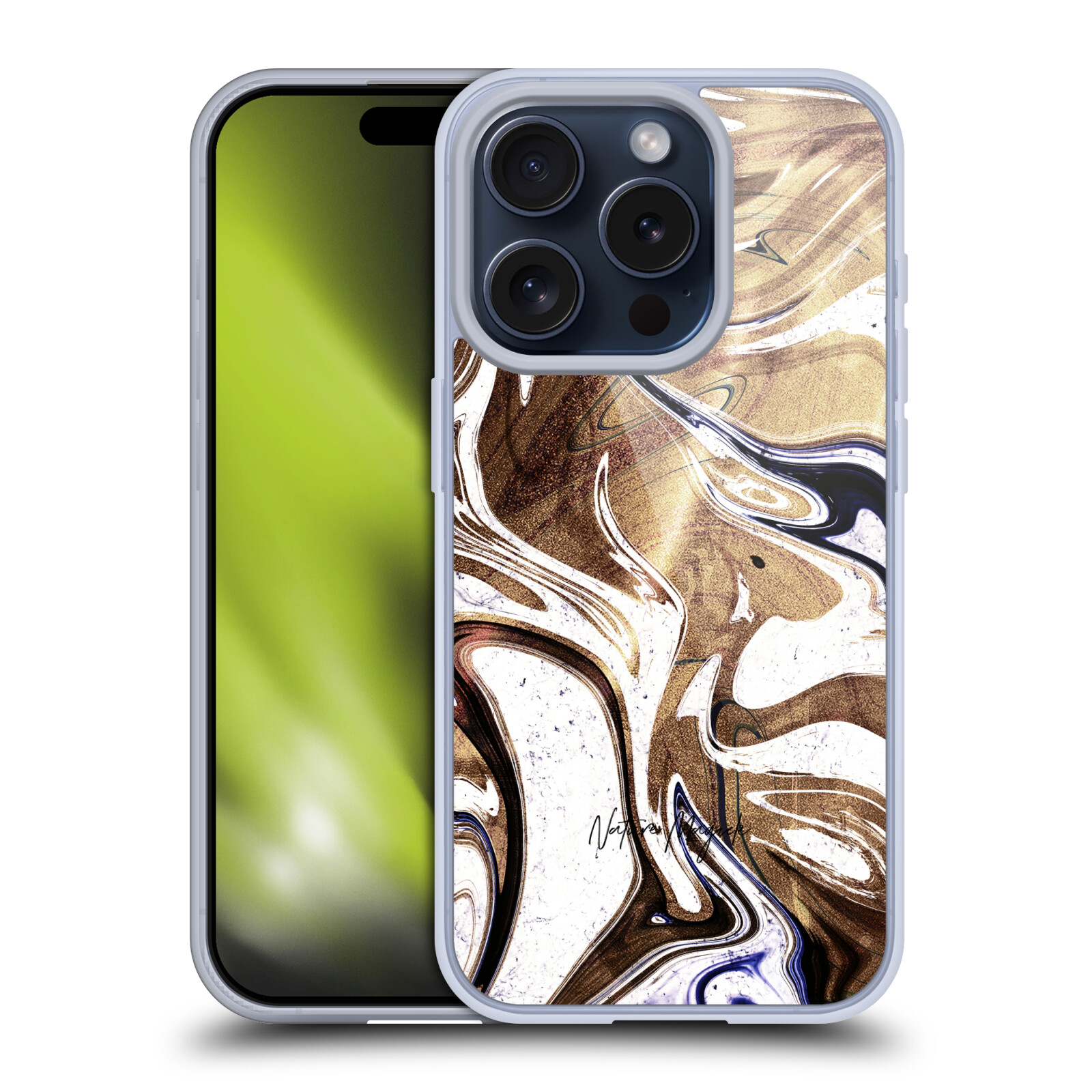 NATURE MAGICK LUXE GOLD MARBLE METALLIC SOFT GEL CASE FOR APPLE iPHONE PHONES - Picture 9 of 16