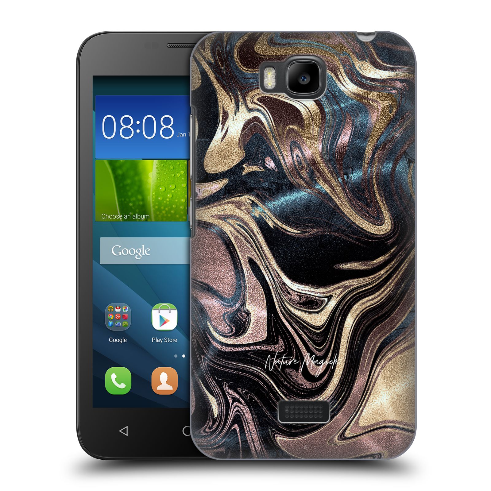 OFFICIAL NATURE MAGICK LUXE GOLD MARBLE METALLIC BACK CASE FOR HUAWEI PHONES 2 - Picture 10 of 16