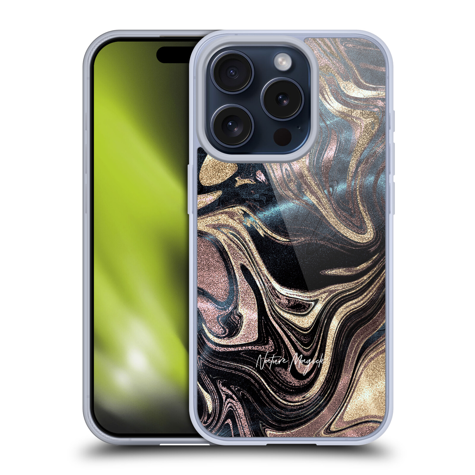 NATURE MAGICK LUXE GOLD MARBLE METALLIC SOFT GEL CASE FOR APPLE iPHONE PHONES - Picture 10 of 16