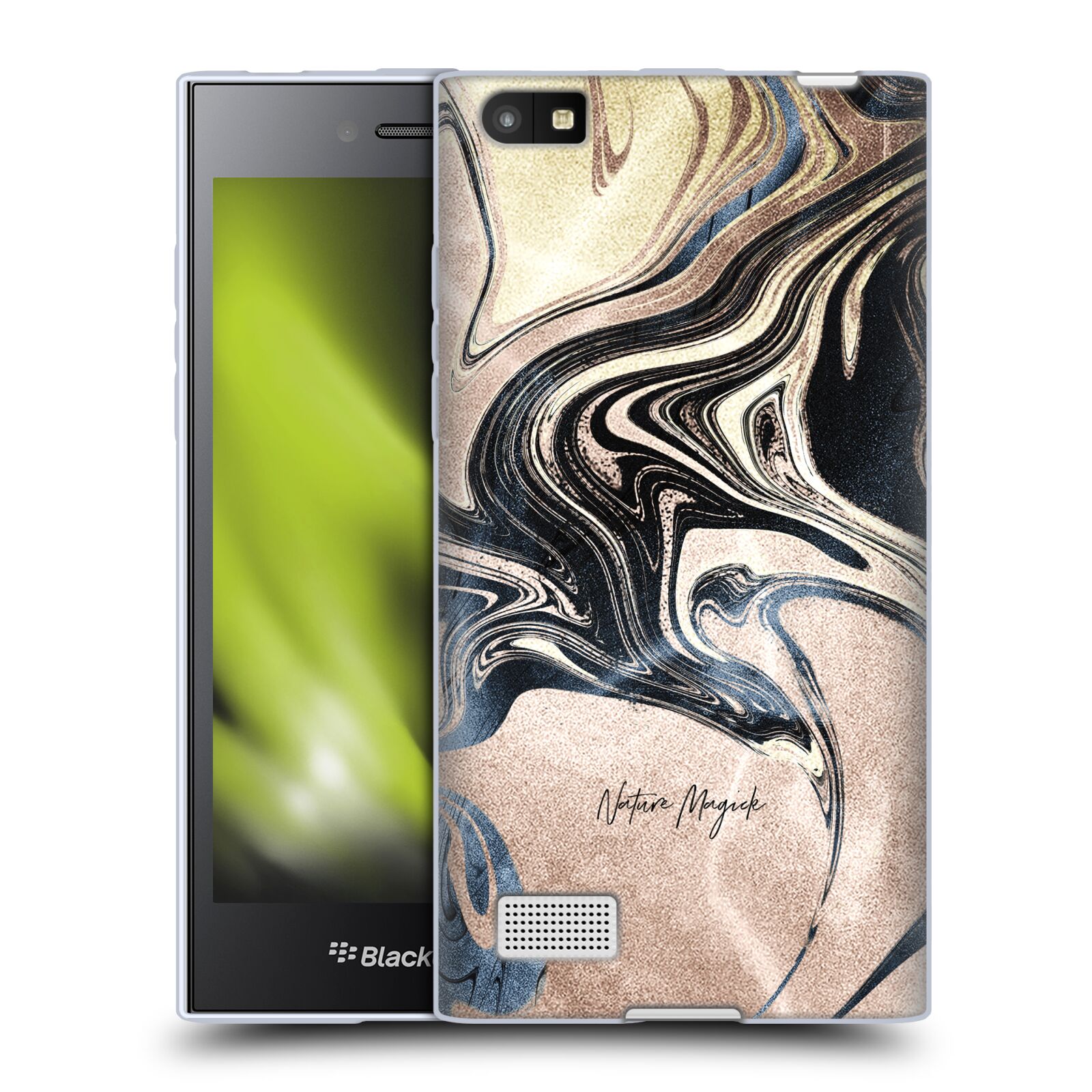 OFFICIAL NATURE MAGICK LUXE GOLD MARBLE METALLIC GEL CASE FOR BLACKBERRY PHONES - Picture 11 of 16
