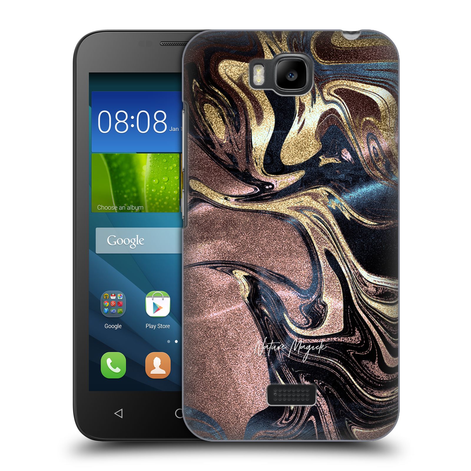 OFFICIAL NATURE MAGICK LUXE GOLD MARBLE METALLIC BACK CASE FOR HUAWEI PHONES 2 - Picture 12 of 16