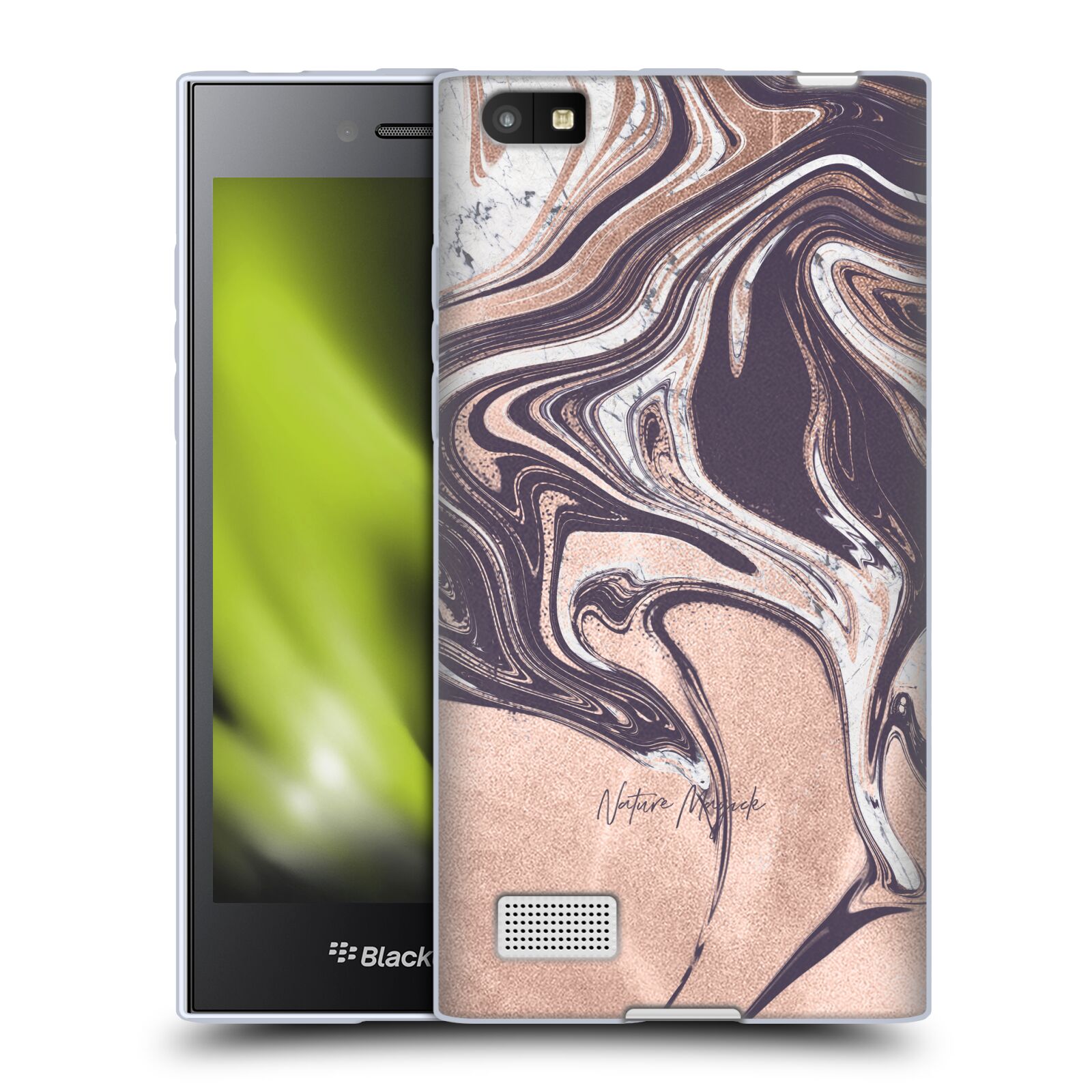 OFFICIAL NATURE MAGICK LUXE GOLD MARBLE METALLIC GEL CASE FOR BLACKBERRY PHONES - Picture 14 of 16