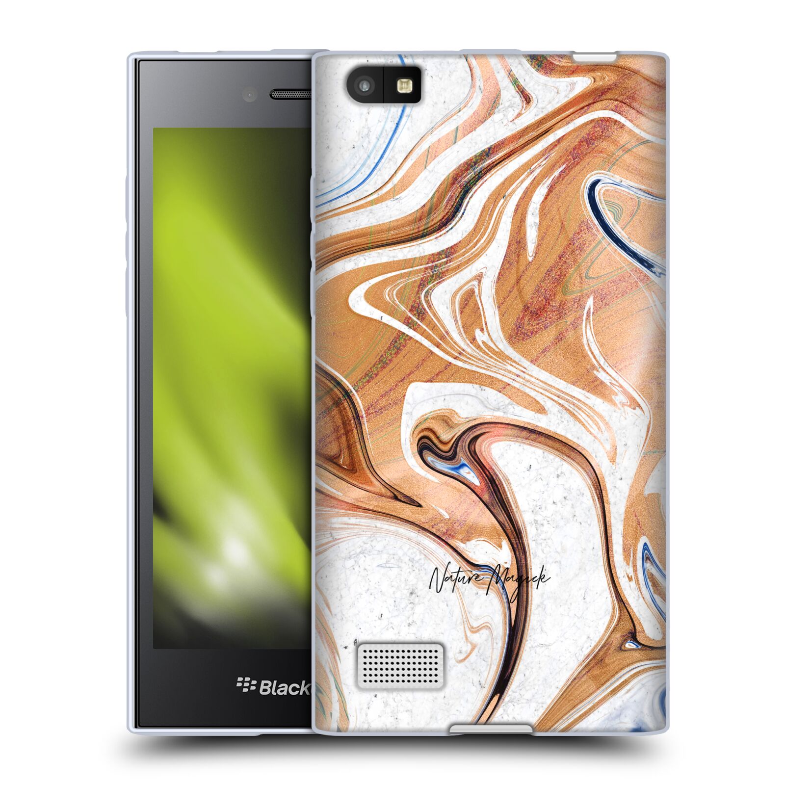OFFICIAL NATURE MAGICK LUXE GOLD MARBLE METALLIC GEL CASE FOR BLACKBERRY PHONES - Picture 16 of 16