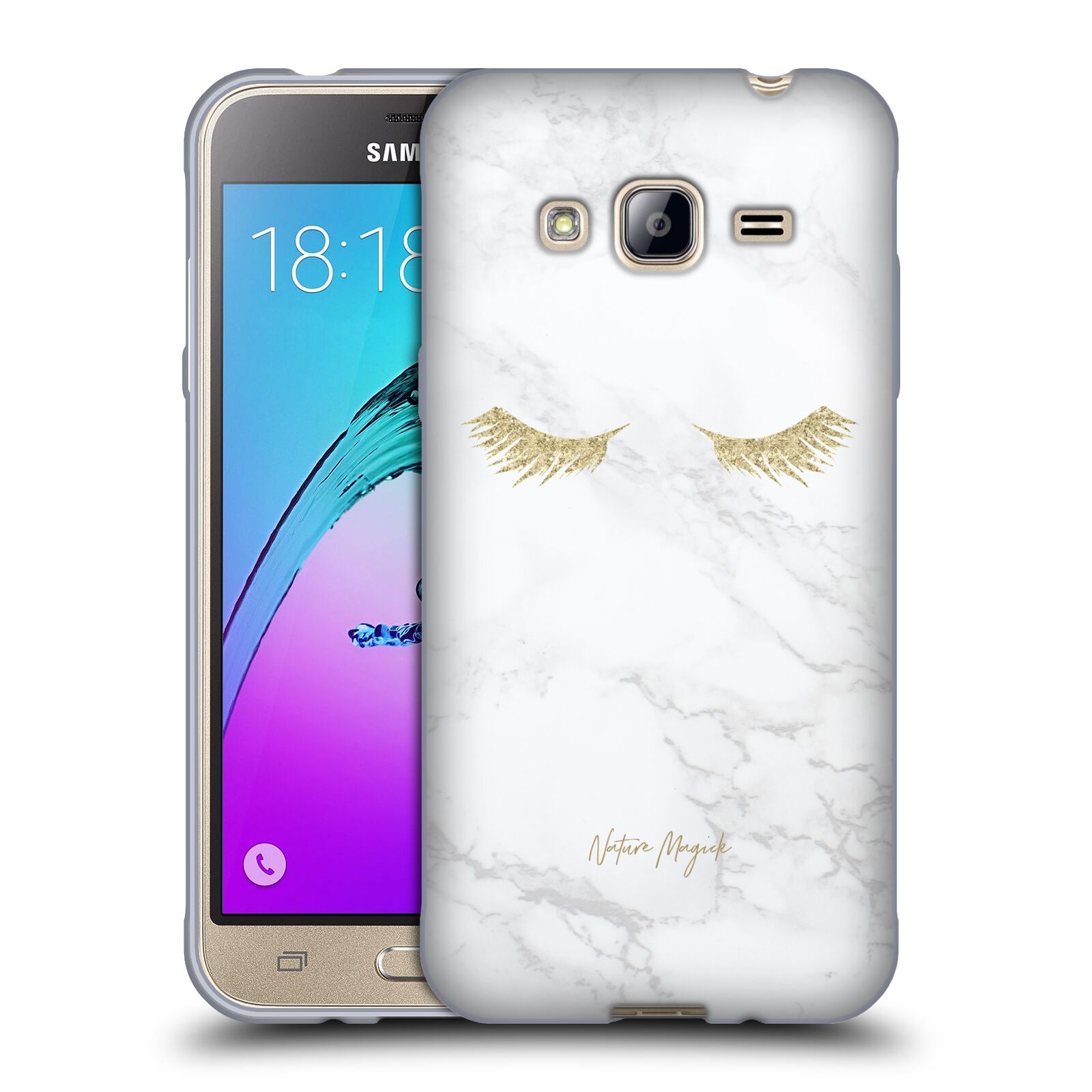 OFFICIAL NATURE MAGICK MARBLE GLITTER EYELASHES GEL CASE FOR SAMSUNG PHONES 3 - Imagen 9 de 10