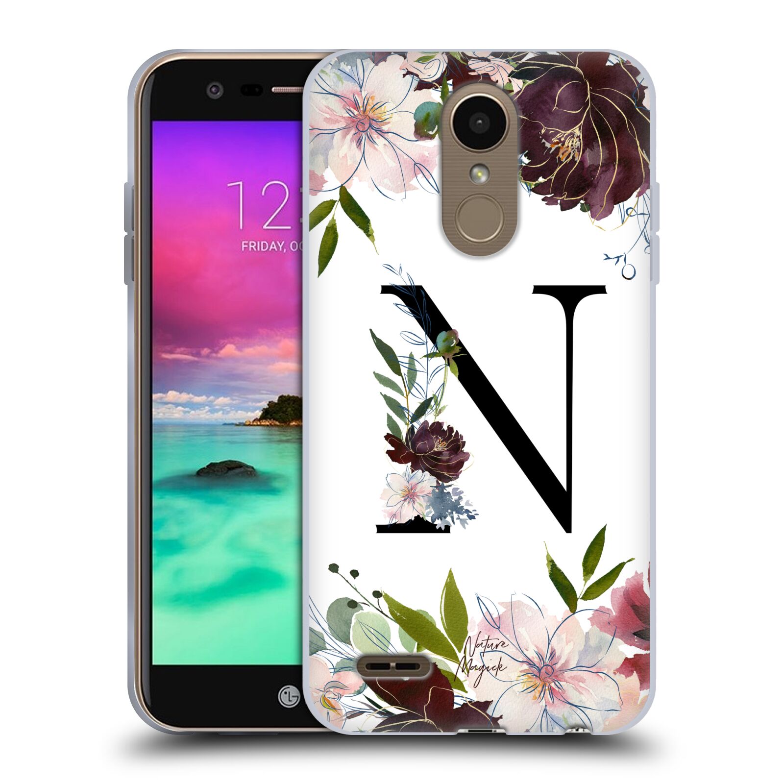 OFFICIAL NATURE MAGICK MONOGRAM GARDEN FLOWERS 2 SOFT GEL CASE FOR LG PHONES 2 - Imagen 7 de 18