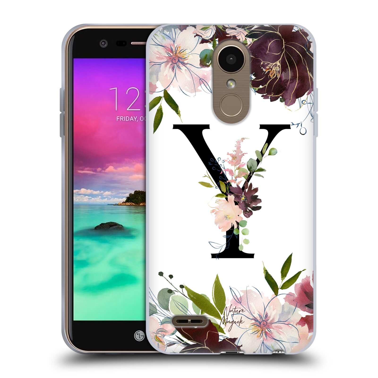 OFFICIAL NATURE MAGICK MONOGRAM GARDEN FLOWERS 2 SOFT GEL CASE FOR LG PHONES 2 - Imagen 17 de 18