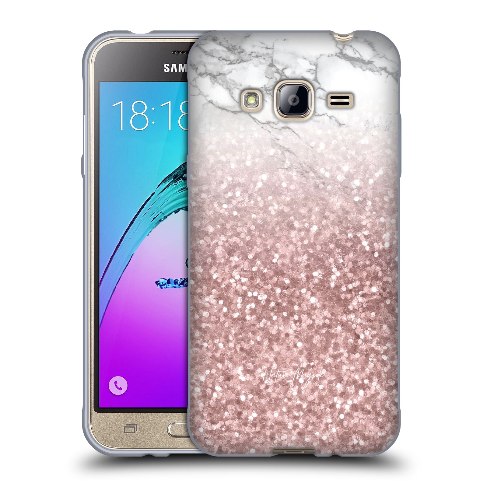 NATURE MAGICK MARBLE GLITTER SPARKLE PASTEL SOFT GEL CASE FOR SAMSUNG PHONES 3 - Picture 8 of 10
