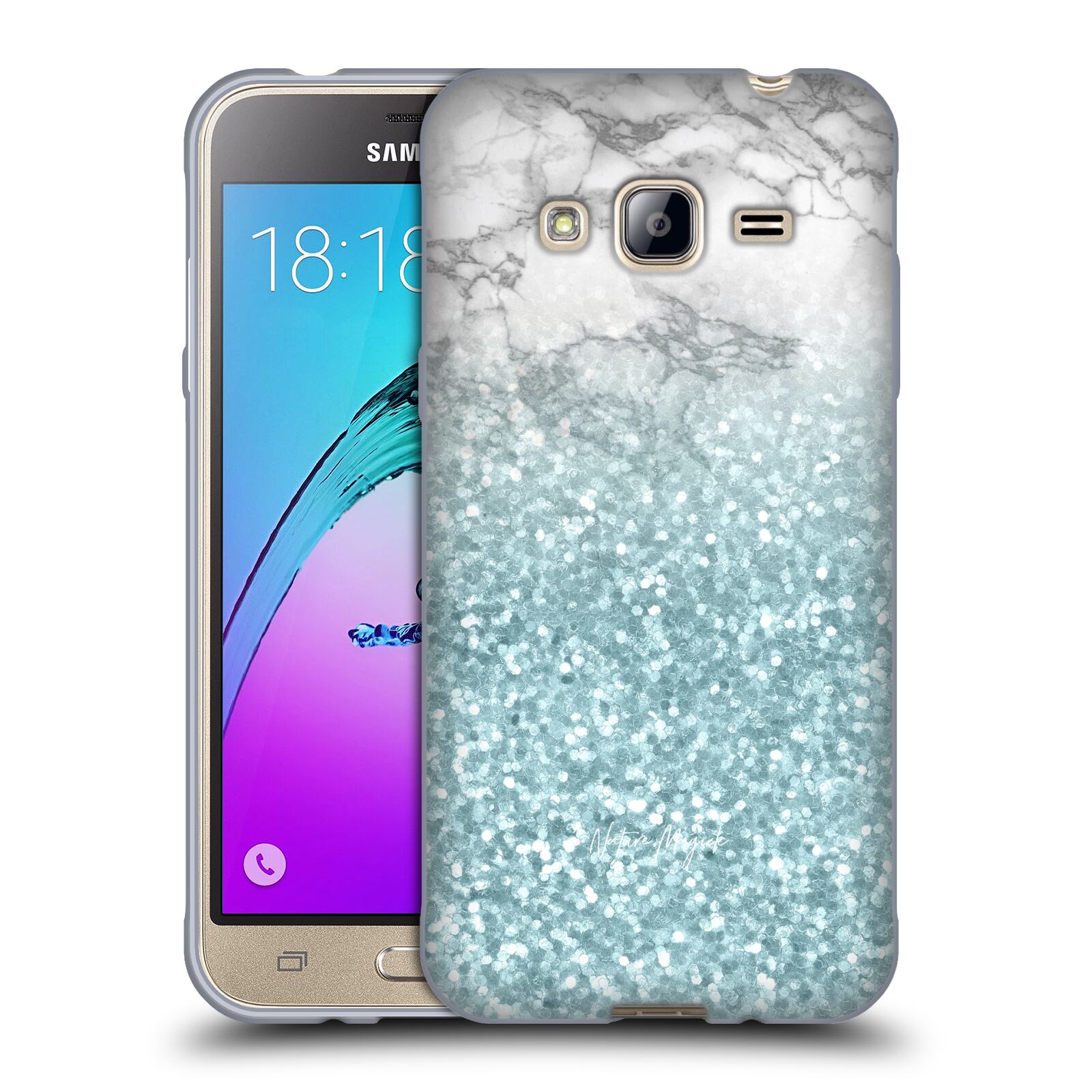 NATURE MAGICK MARBLE GLITTER SPARKLE PASTEL SOFT GEL CASE FOR SAMSUNG PHONES 3 - Picture 9 of 10