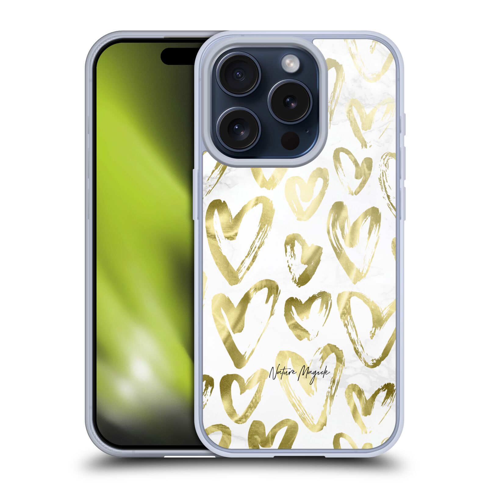 NATURE MAGICK MARBLE LOVE HEARTS SOFT GEL HÜLLE HUELLE FÜR APPLE iPHONE HANDYS - Picture 8 of 10