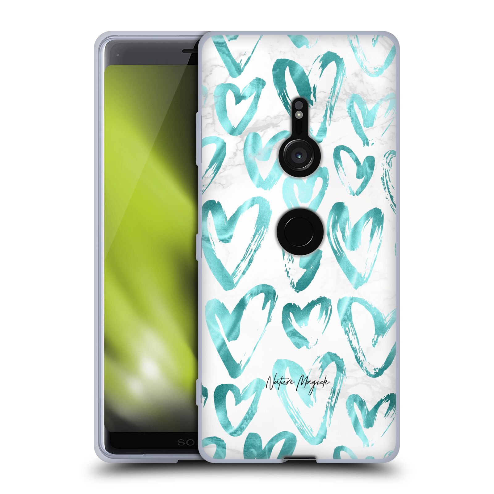 OFFICIAL NATURE MAGICK MARBLE LOVE HEARTS SOFT GEL CASE FOR SONY PHONES 1 - Picture 10 of 10