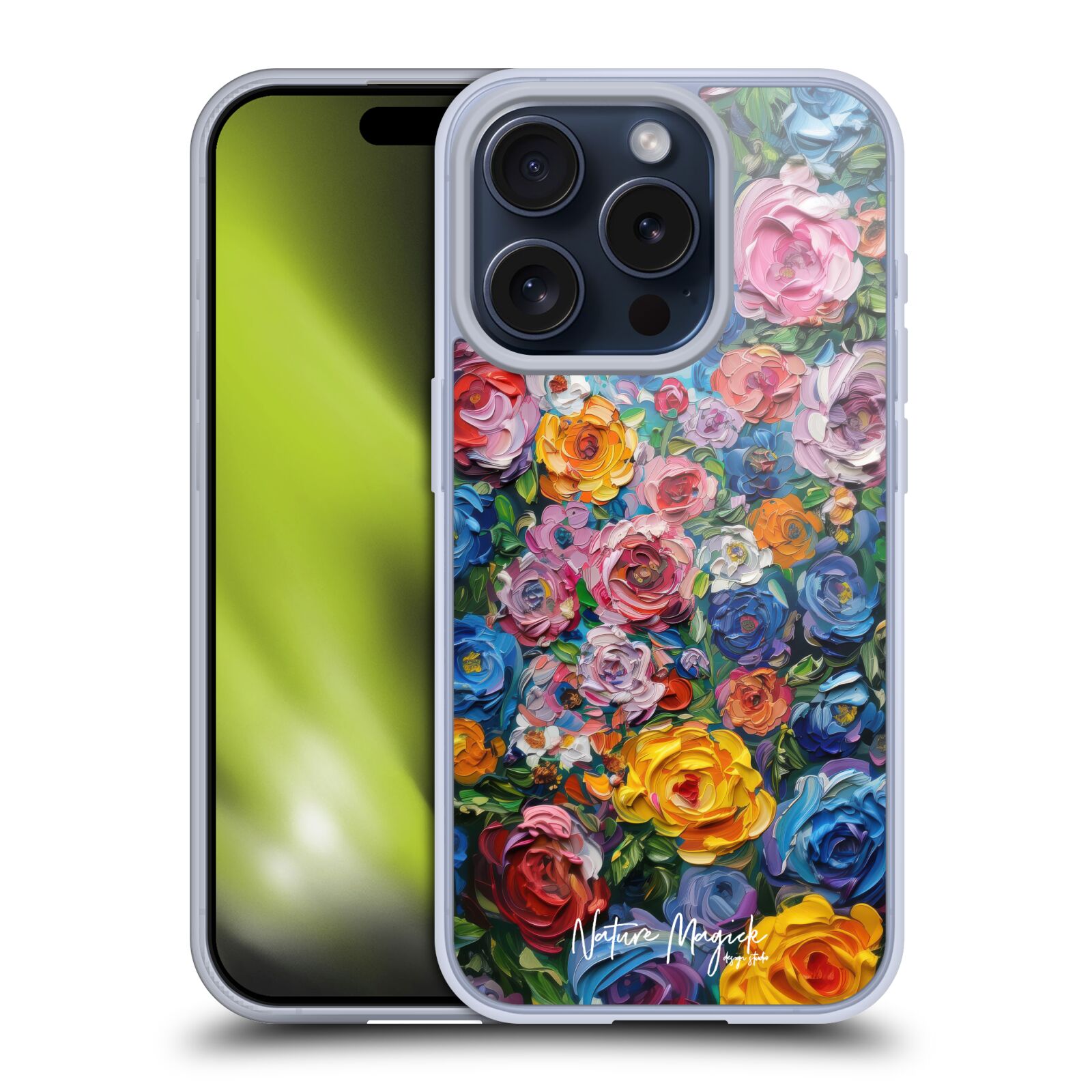 NATURE MAGICK PAINT BLOBS GEL CASE COMPATIBLE WITH APPLE iPHONE PHONES & MAGSAFE - Picture 10 of 15