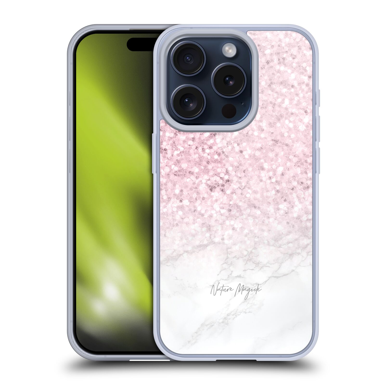 NATURE MAGICK PASTEL GLITTER MARMER GEL CASE HOESJE VOOR APPLE iPHONE TELEFOONS - Afbeelding 8 van 10