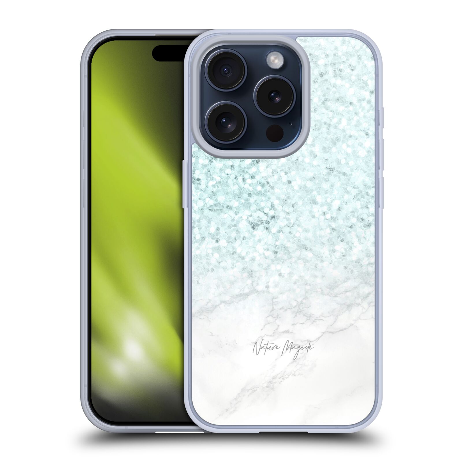 NATURE MAGICK PASTEL GLITTER MARMER GEL CASE HOESJE VOOR APPLE iPHONE TELEFOONS - Afbeelding 9 van 10