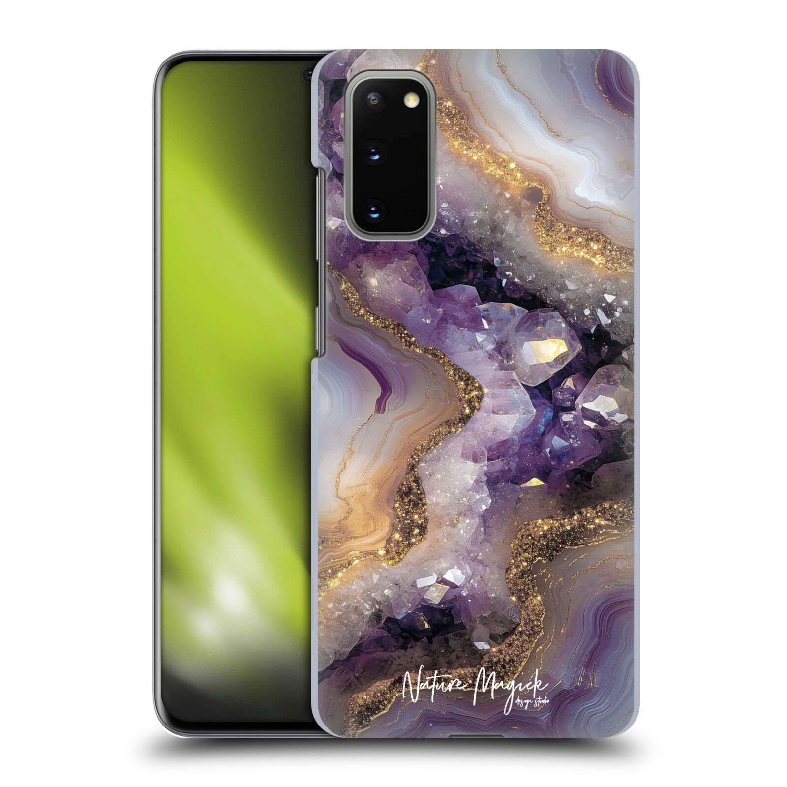 OFFICIAL NATURE MAGICK PLUM MARBLE HARD BACK CASE FOR SAMSUNG PHONES 1 - Picture 9 of 15