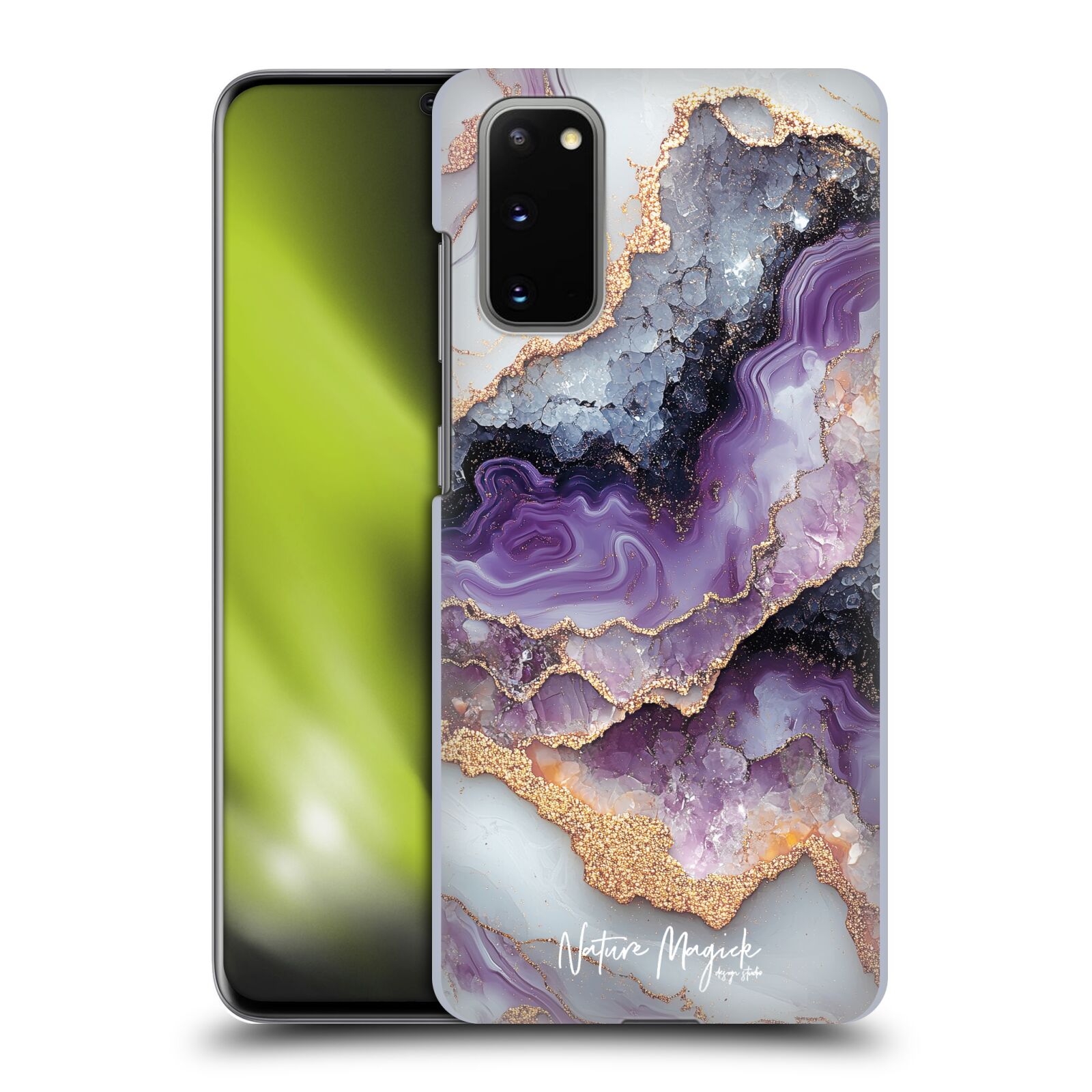 OFFICIAL NATURE MAGICK PLUM MARBLE HARD BACK CASE FOR SAMSUNG PHONES 1 - Picture 10 of 15