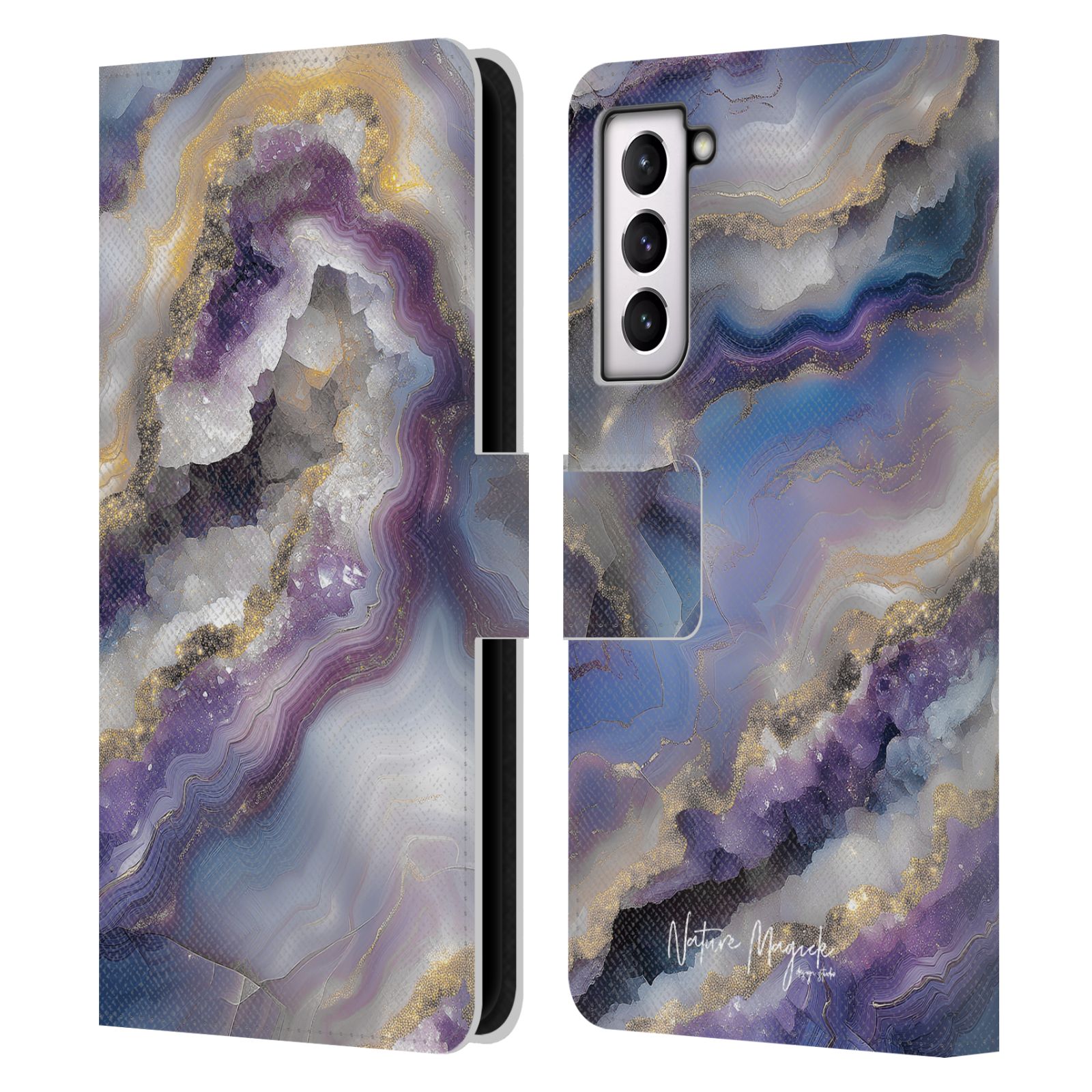 FUNDA BILLETERA LIBRO CUERO MÁRMOL CIRUELA MAGIA NATURALEZA OFICIAL PARA TELÉFONOS SAMSUNG 4 - Imagen 14 de 14