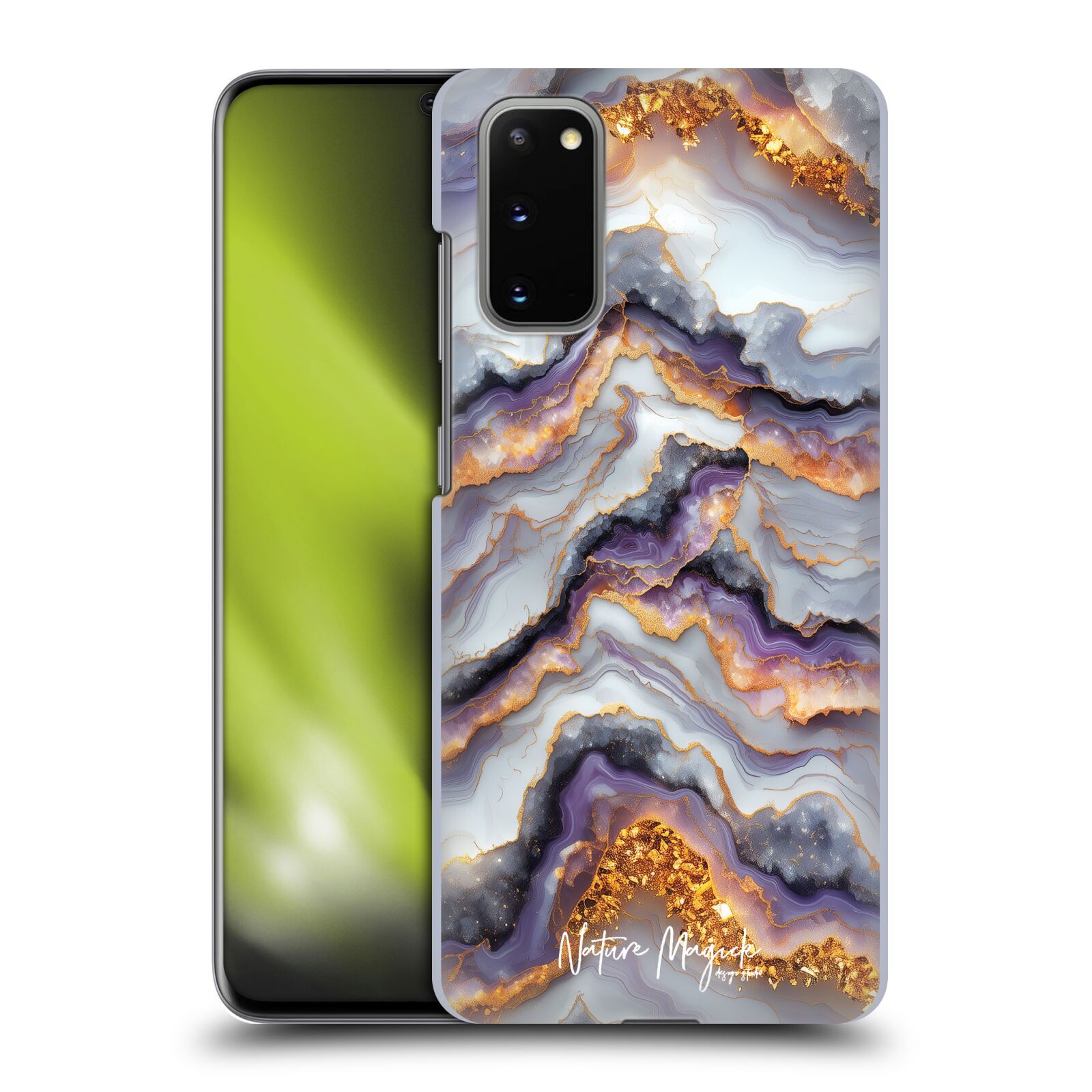 OFFICIAL NATURE MAGICK PLUM MARBLE HARD BACK CASE FOR SAMSUNG PHONES 1 - Picture 14 of 15