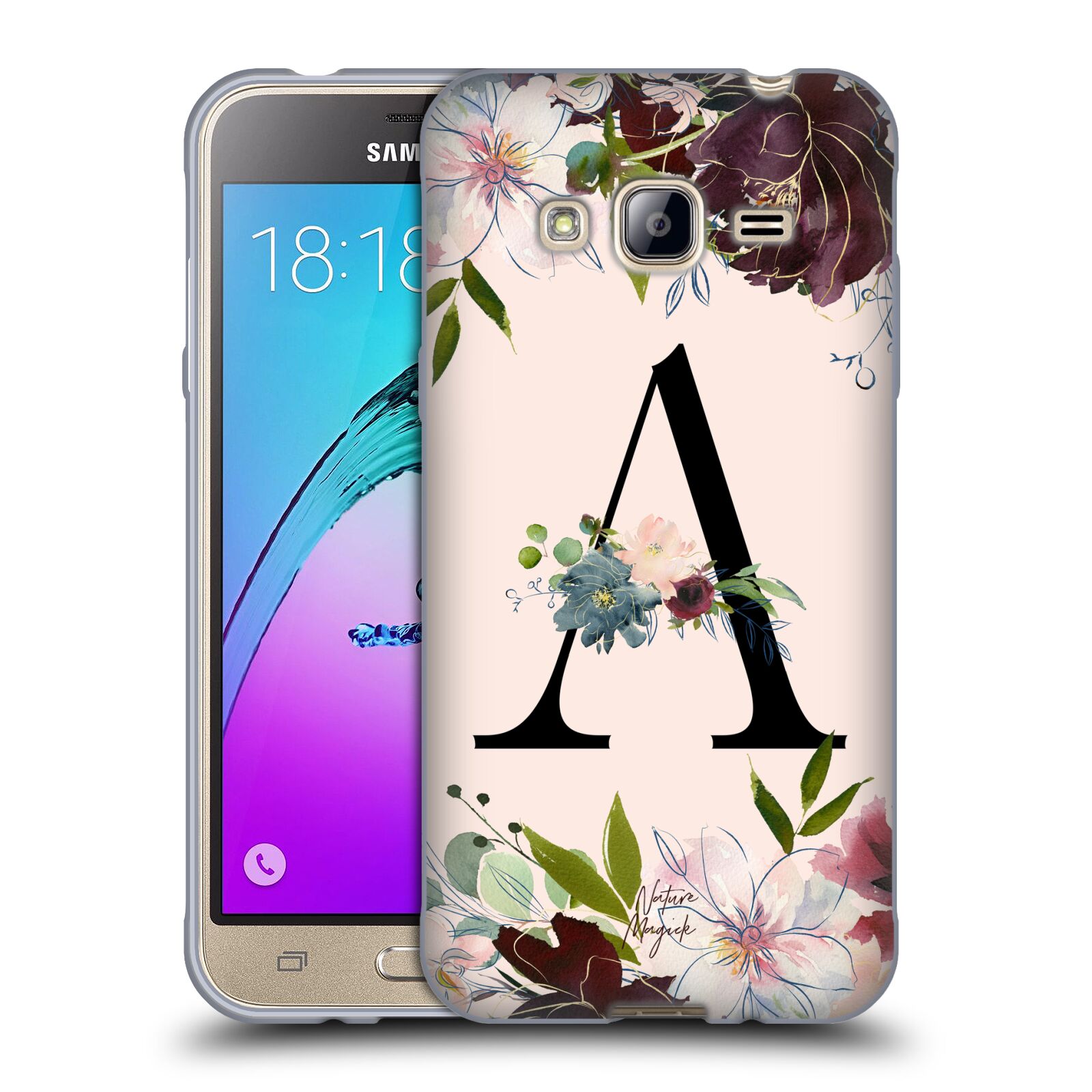NATURE MAGICK ROSE GOLD FLOWERS MONOGRAM 1 SOFT GEL CASE FOR SAMSUNG PHONES 3 - Picture 8 of 20