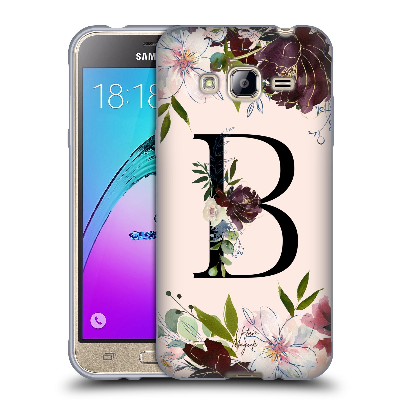 NATURE MAGICK ROSE GOLD FLOWERS MONOGRAM 1 SOFT GEL CASE FOR SAMSUNG PHONES 3 - Picture 9 of 20