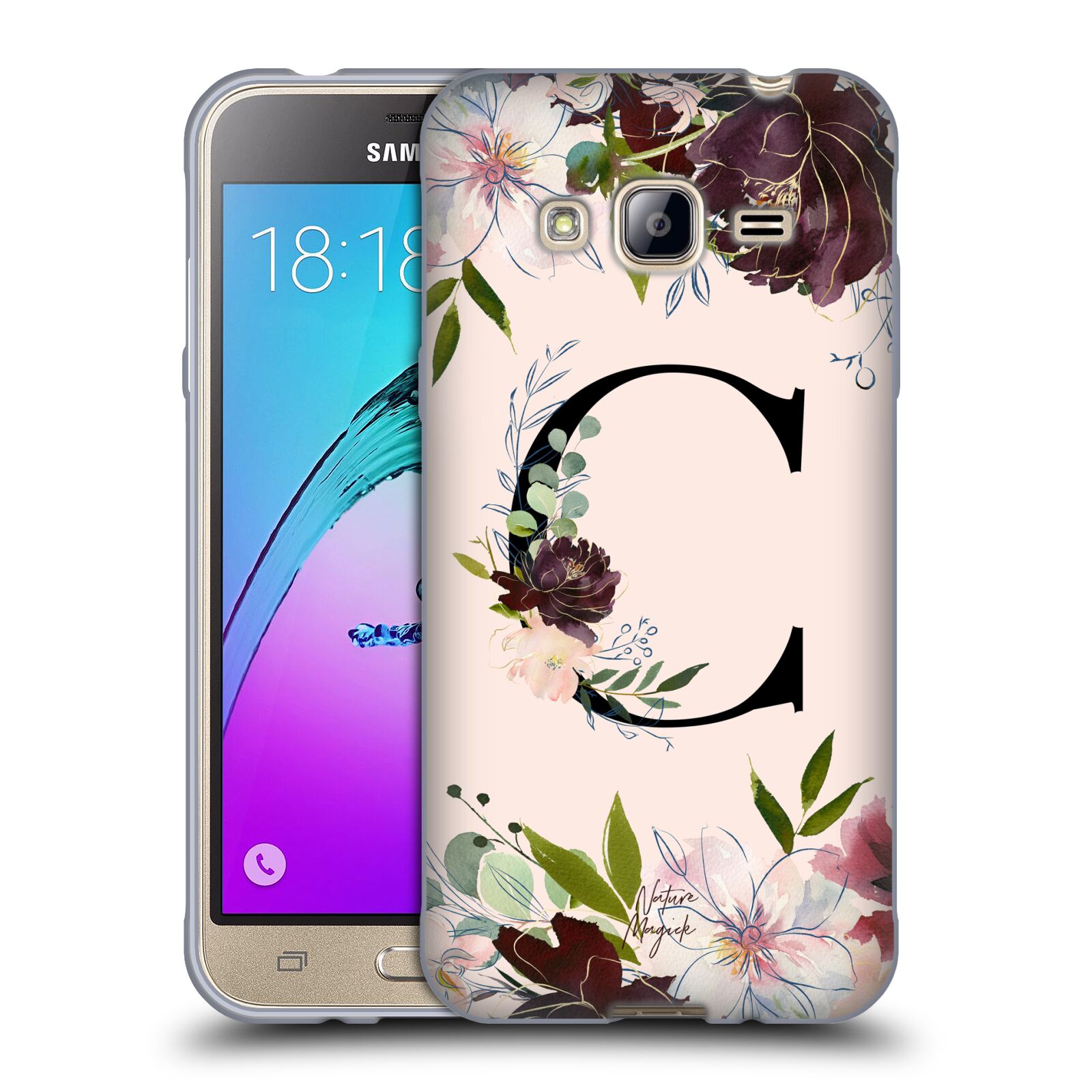 NATURE MAGICK ROSE GOLD FLOWERS MONOGRAM 1 SOFT GEL CASE FOR SAMSUNG PHONES 3 - Picture 10 of 20