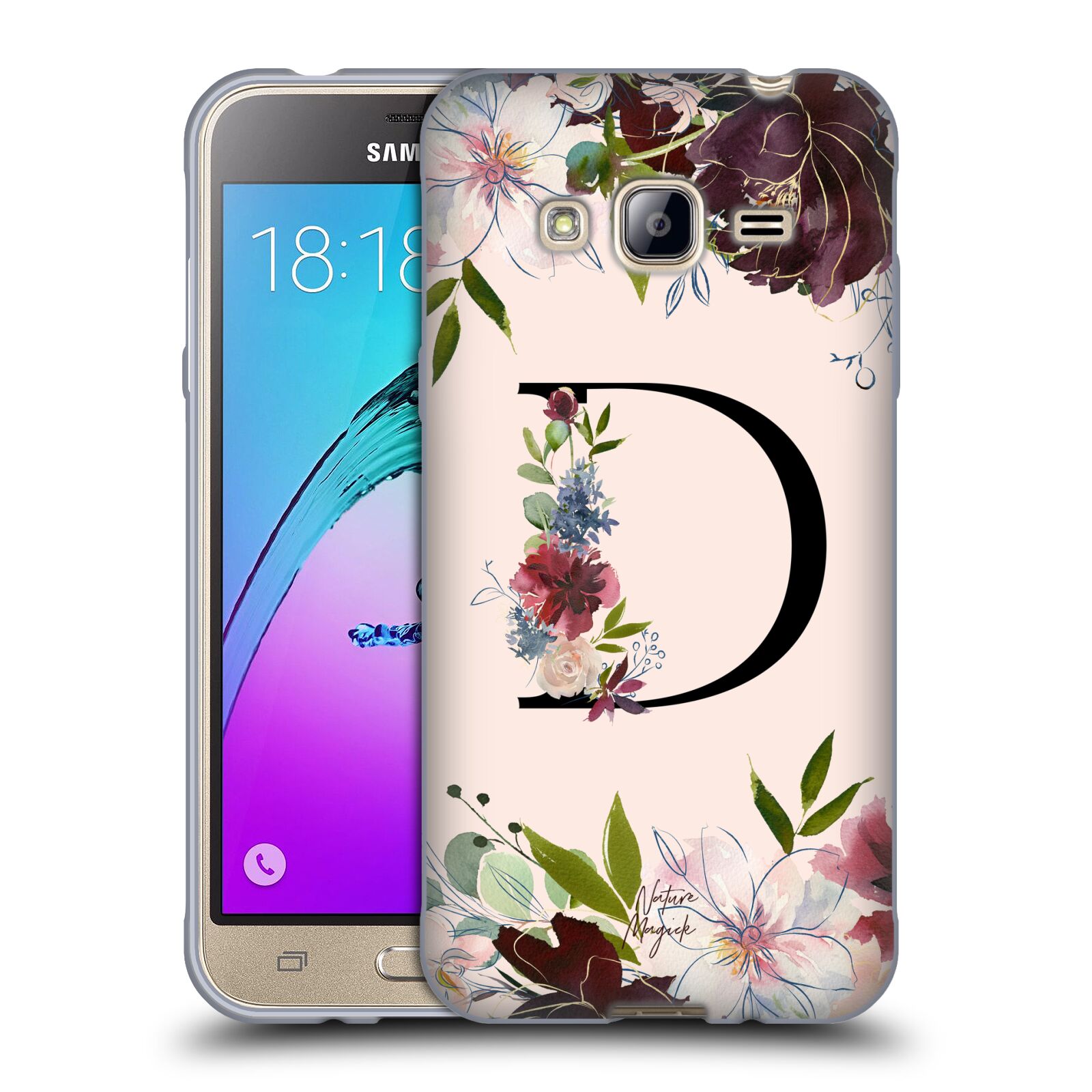 NATURE MAGICK ROSE GOLD FLOWERS MONOGRAM 1 SOFT GEL CASE FOR SAMSUNG PHONES 3 - Picture 11 of 20