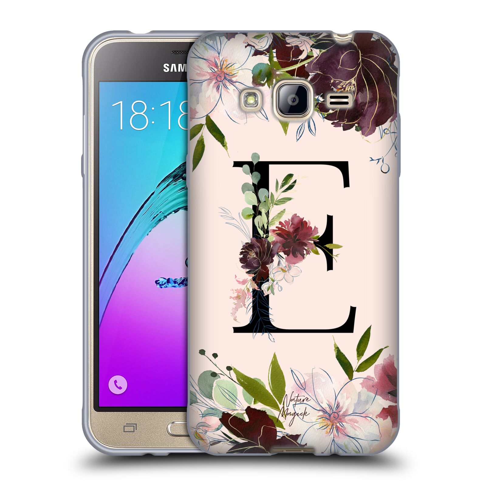 NATURE MAGICK ROSE GOLD FLOWERS MONOGRAM 1 SOFT GEL CASE FOR SAMSUNG PHONES 3 - Picture 12 of 20