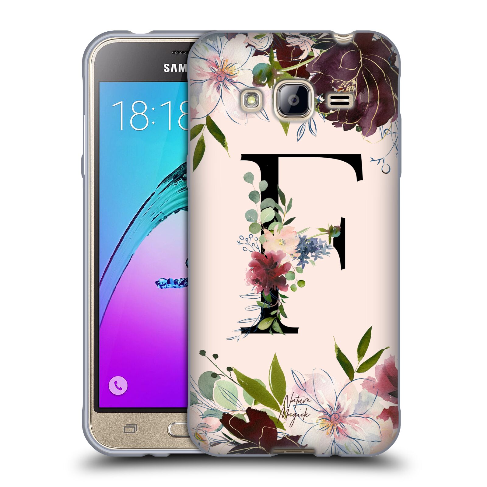 NATURE MAGICK ROSE GOLD FLOWERS MONOGRAM 1 SOFT GEL CASE FOR SAMSUNG PHONES 3 - Picture 13 of 20
