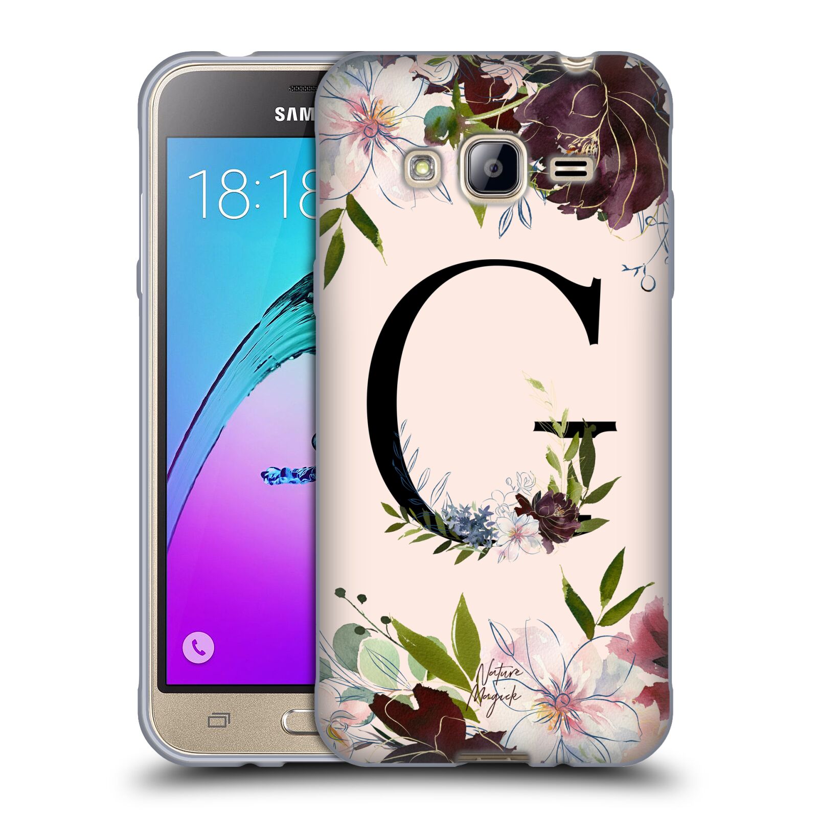 NATURE MAGICK ROSE GOLD FLOWERS MONOGRAM 1 SOFT GEL CASE FOR SAMSUNG PHONES 3 - Picture 14 of 20
