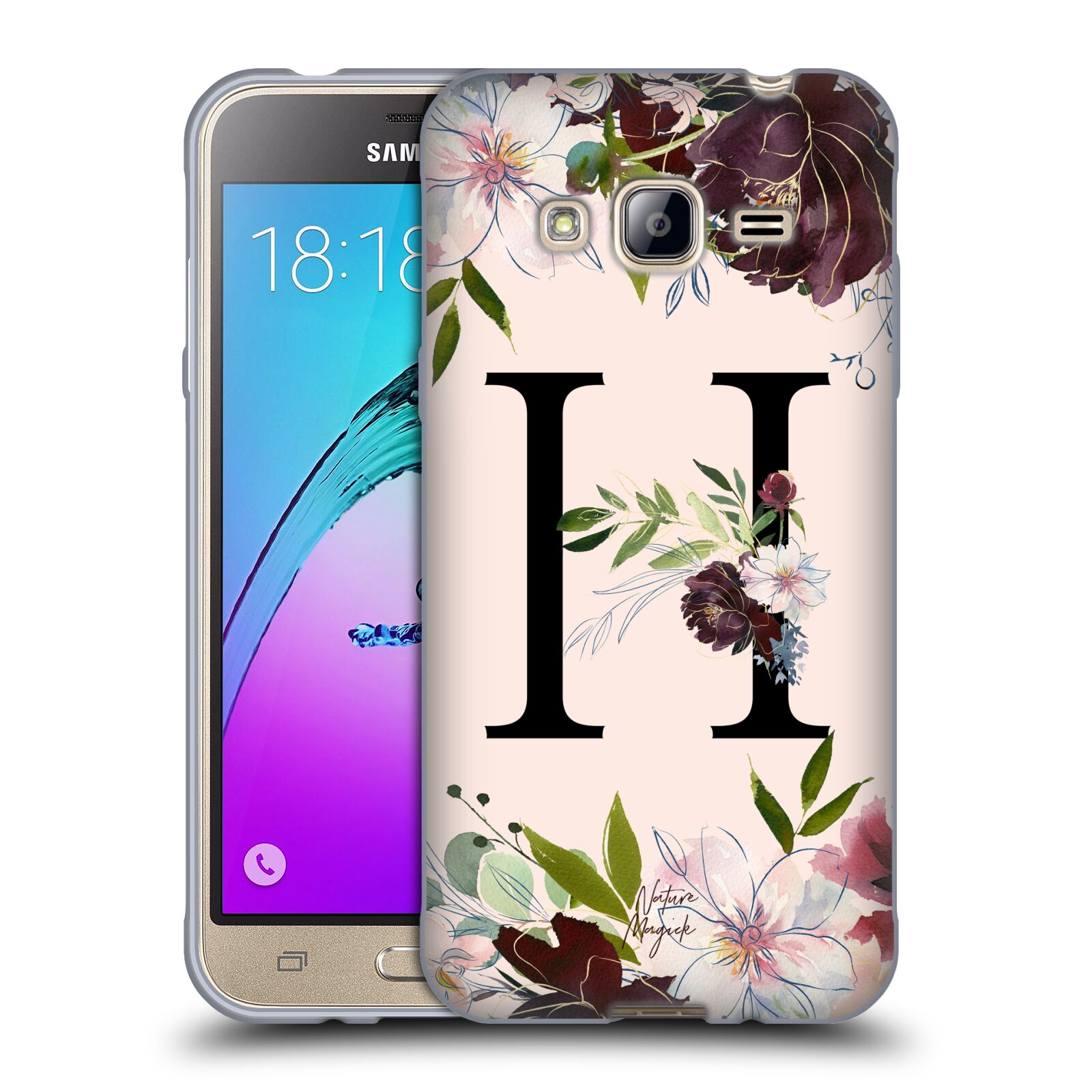NATURE MAGICK ROSE GOLD FLOWERS MONOGRAM 1 SOFT GEL CASE FOR SAMSUNG PHONES 3 - Picture 15 of 20