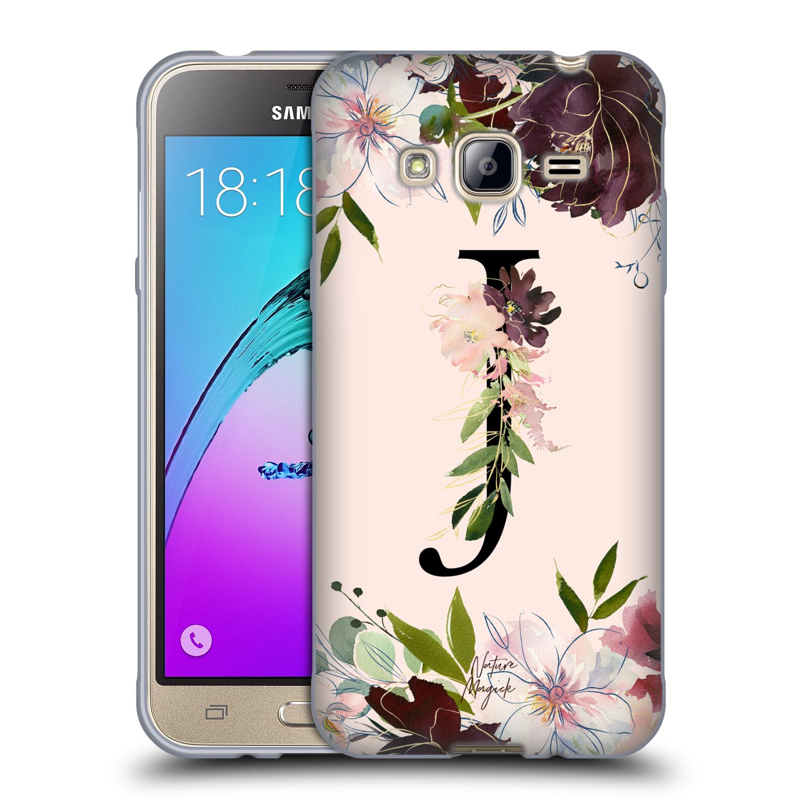 NATURE MAGICK ROSE GOLD FLOWERS MONOGRAM 1 SOFT GEL CASE FOR SAMSUNG PHONES 3 - Picture 17 of 20