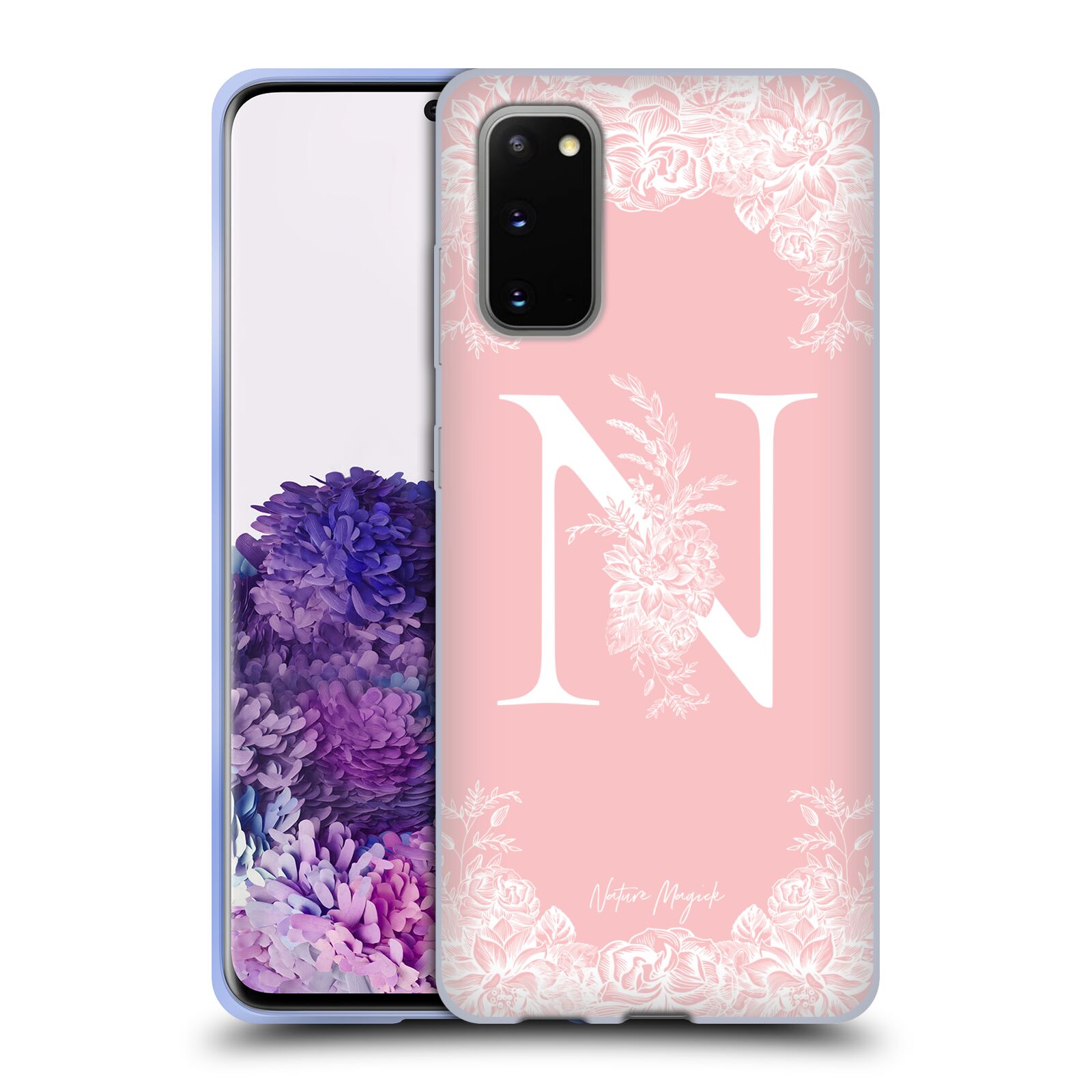NATURE MAGICK ROSE GOLD MONOGRAM 2 SOFT GEL CASE FOR SAMSUNG PHONES 1 - Picture 8 of 19